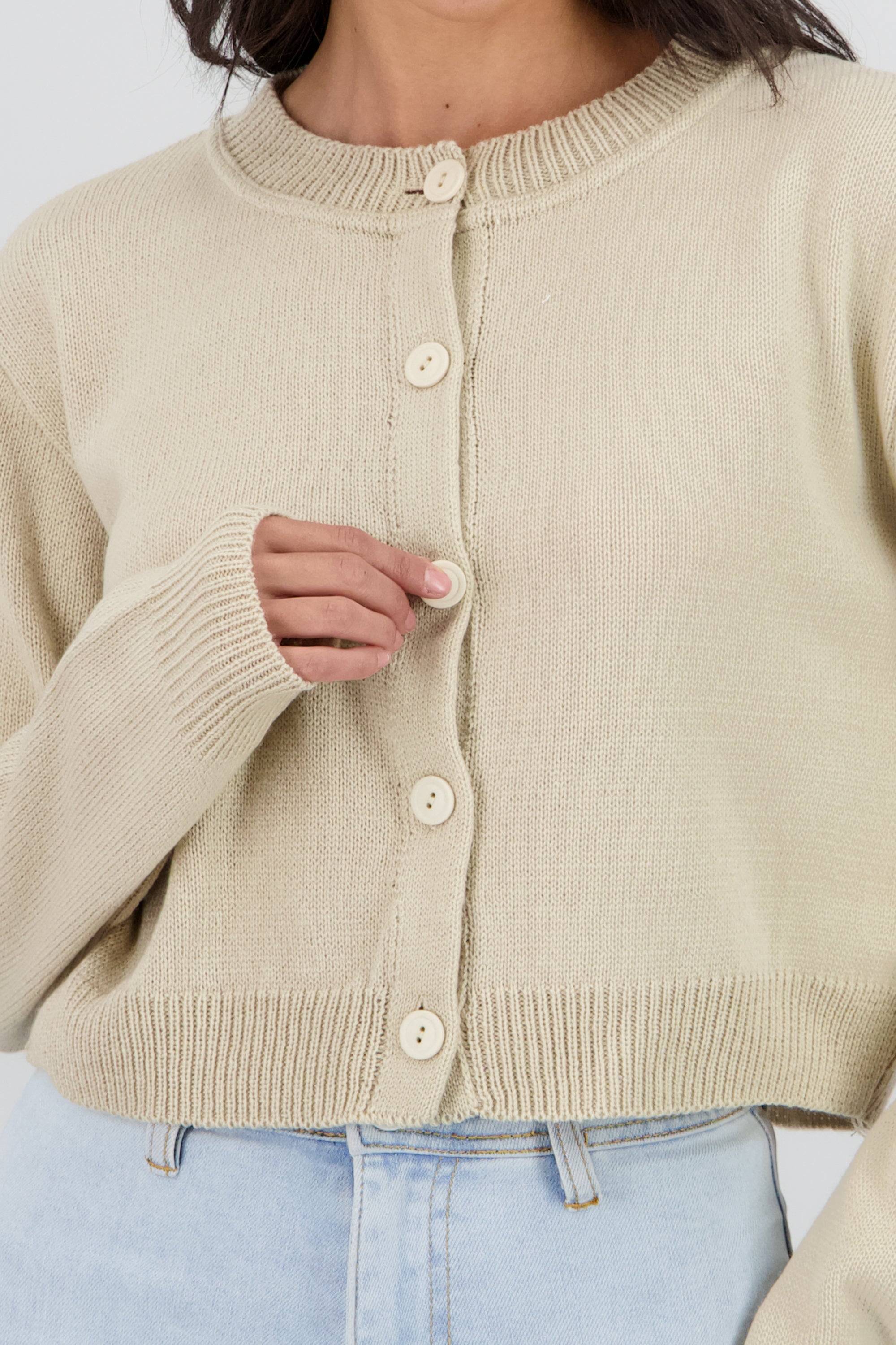 Cardigan botones liso ARENA