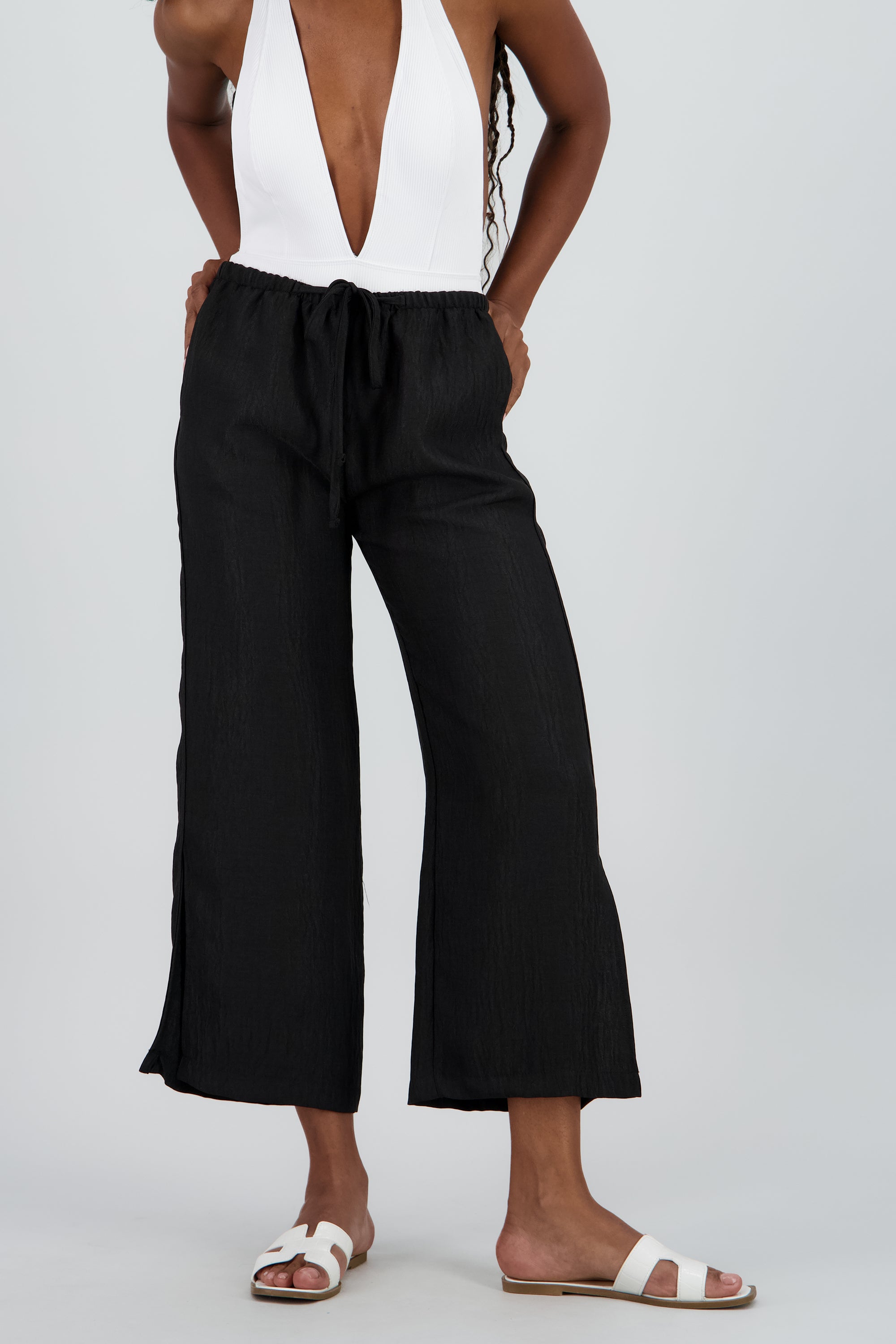Pantalon cadera abertura NEGRO
