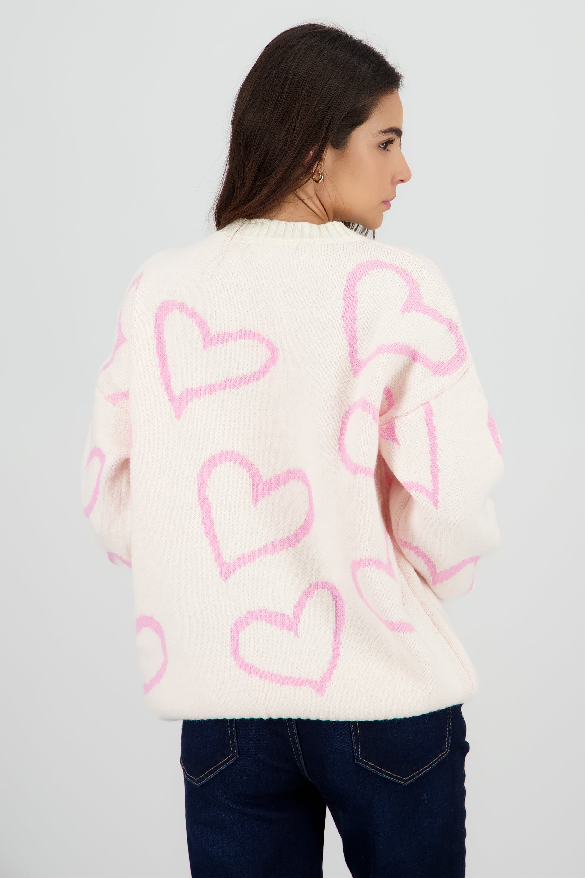 Sueter corazones HUESO COMBO