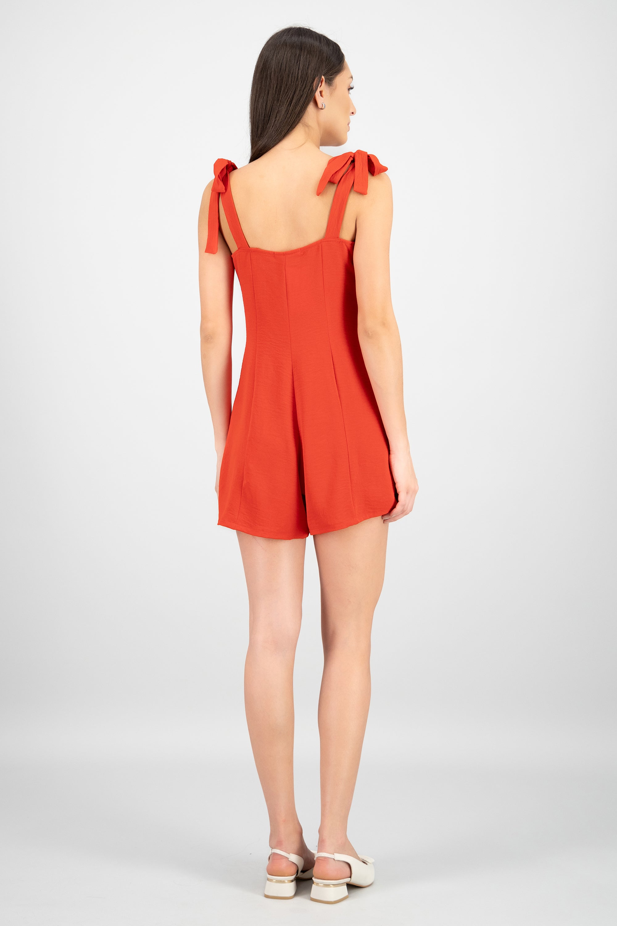 Romper tirantes ajustables detalle botones ROJO