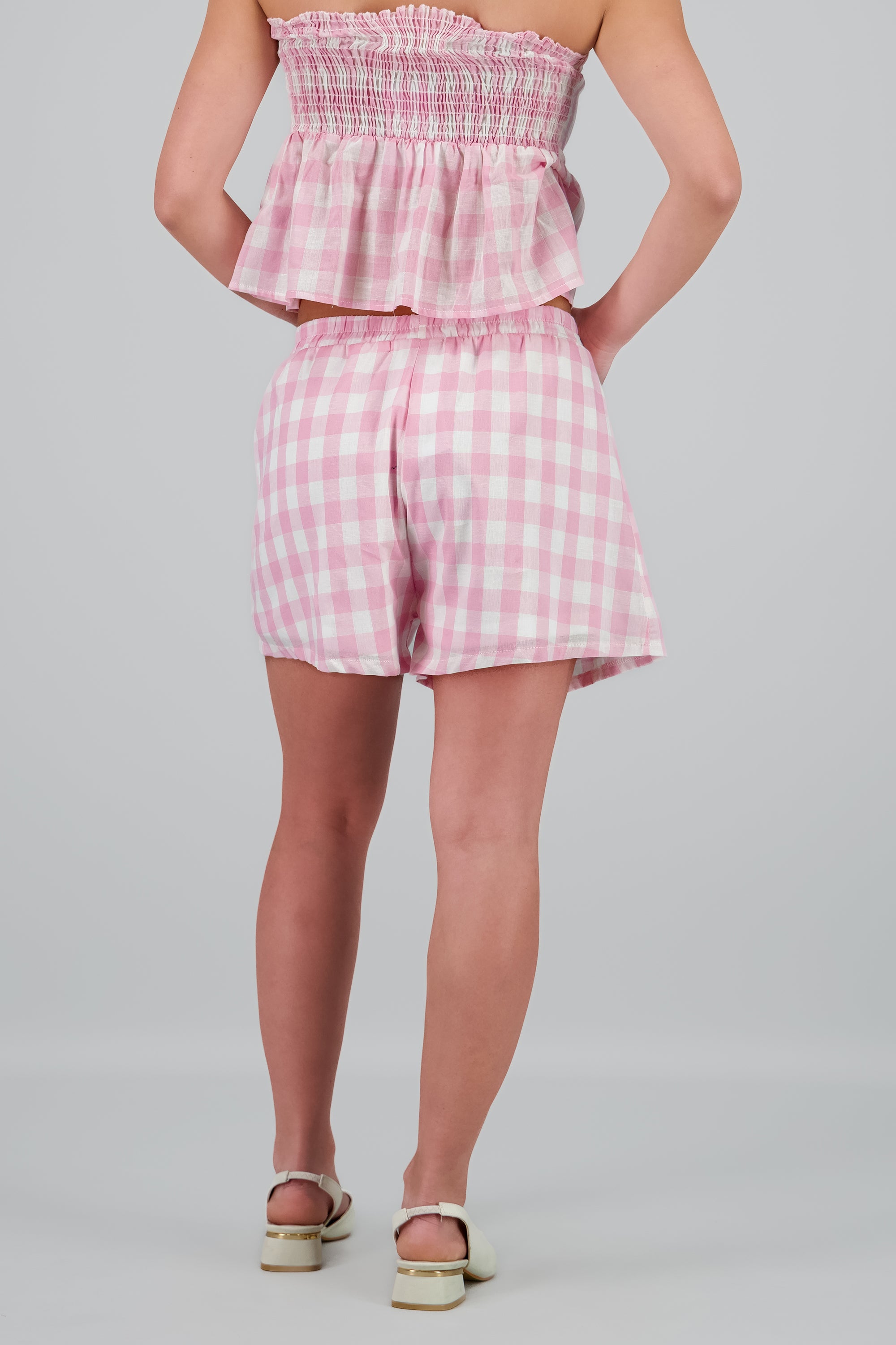 Short cuadros gingham ROSA COMBO