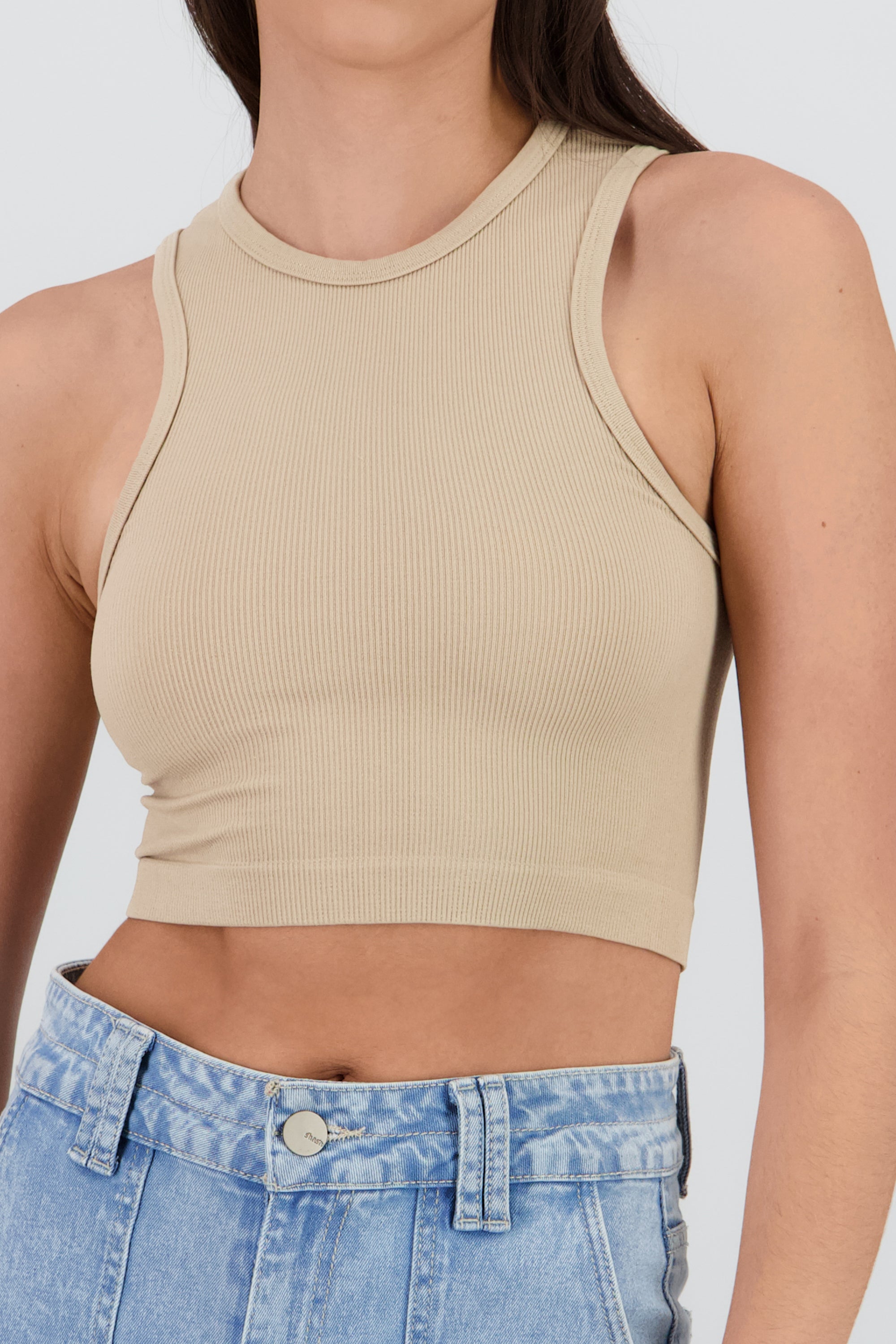 Camiseta Seamless Tirantes KHAKI
