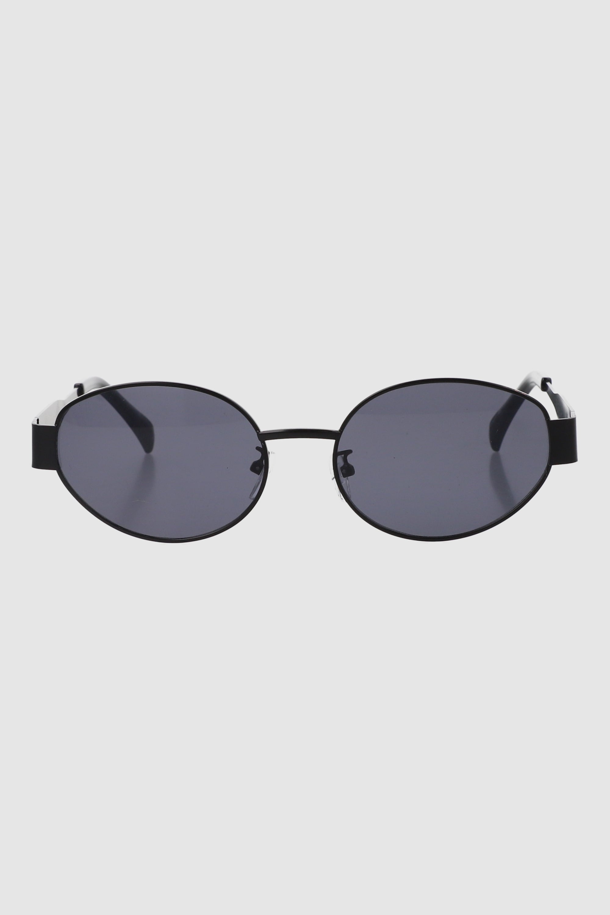 Lentes ovalados sencillos NEGRO