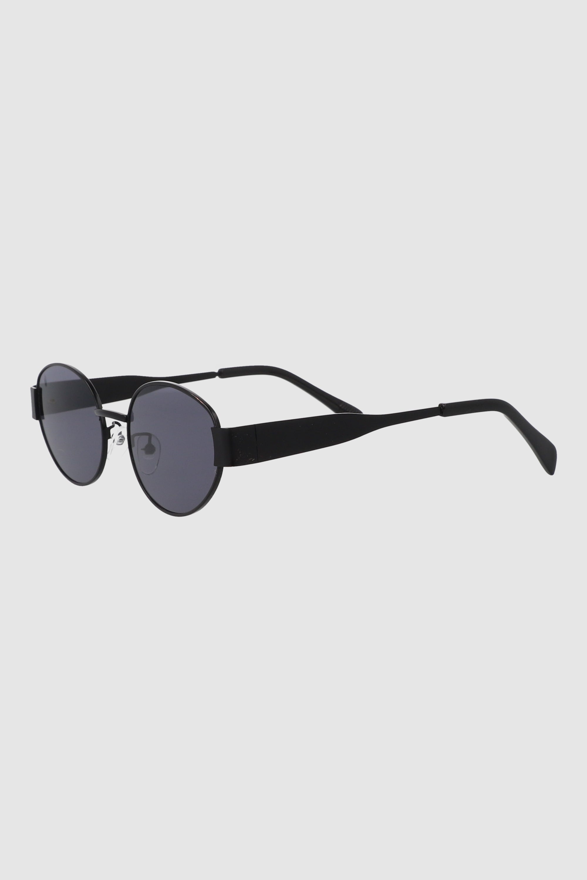 Lentes ovalados sencillos NEGRO
