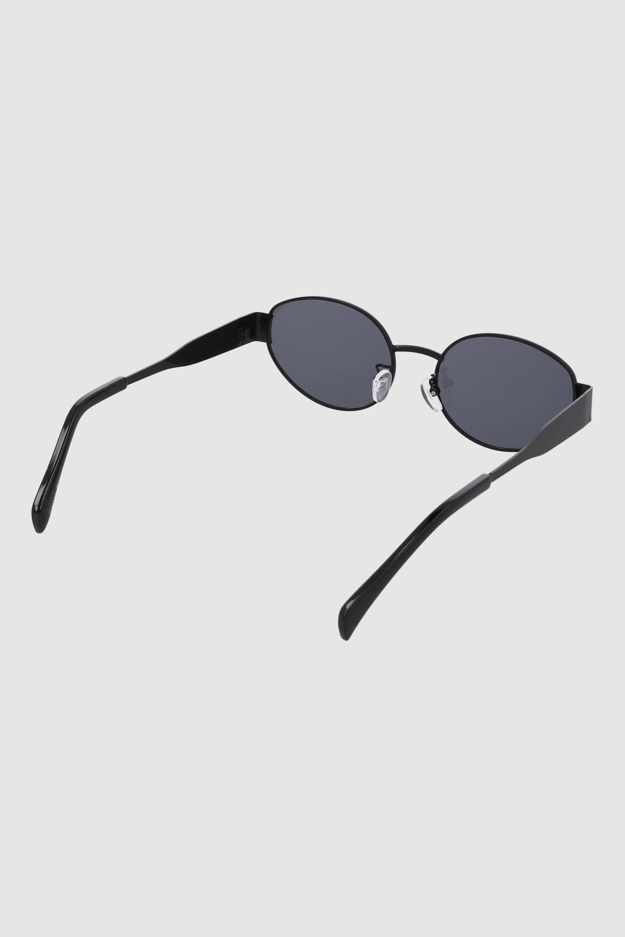 Lentes ovalados sencillos NEGRO