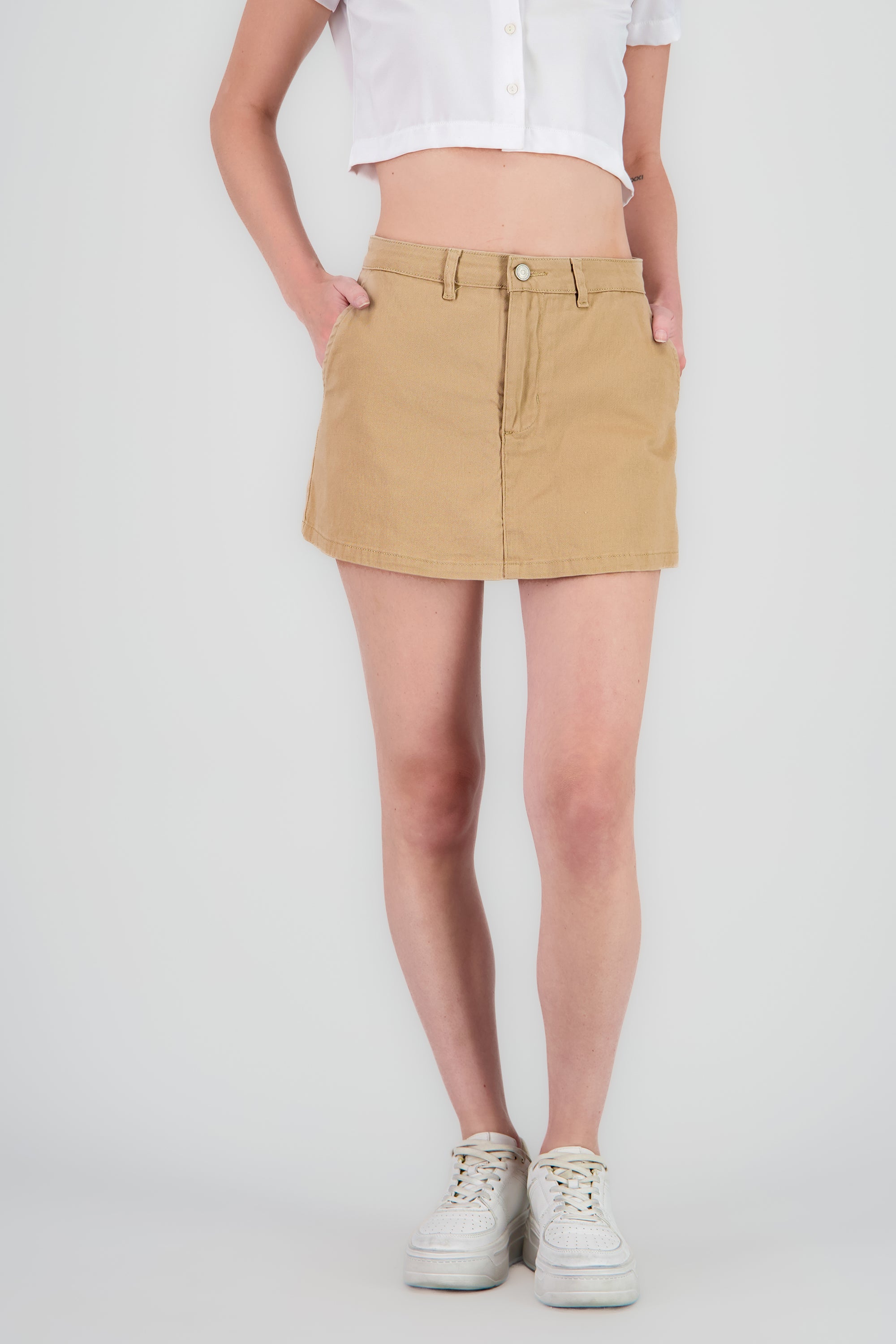Mini skort básica KHAKI