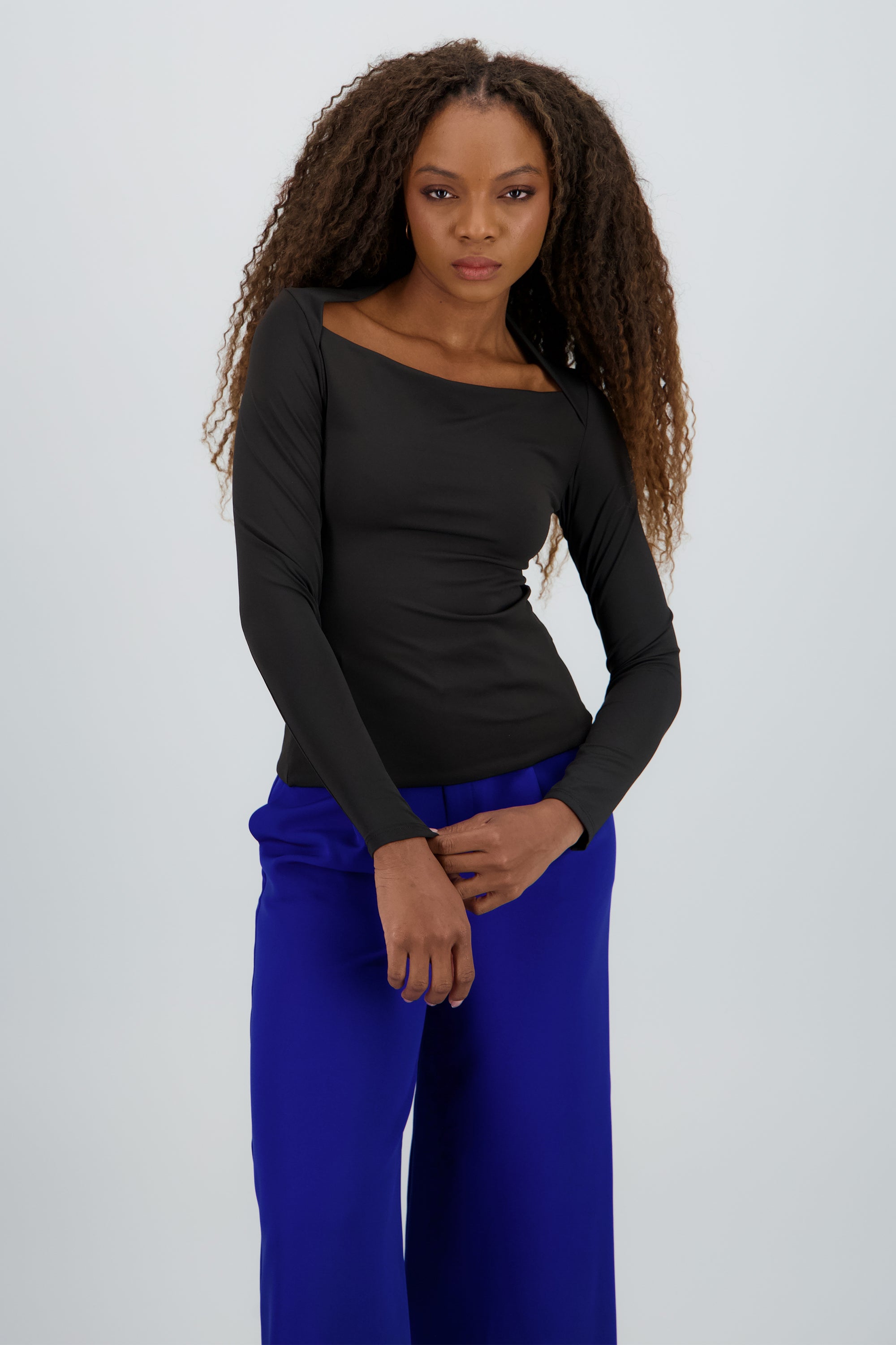 Top liso m/l Hyps NEGRO