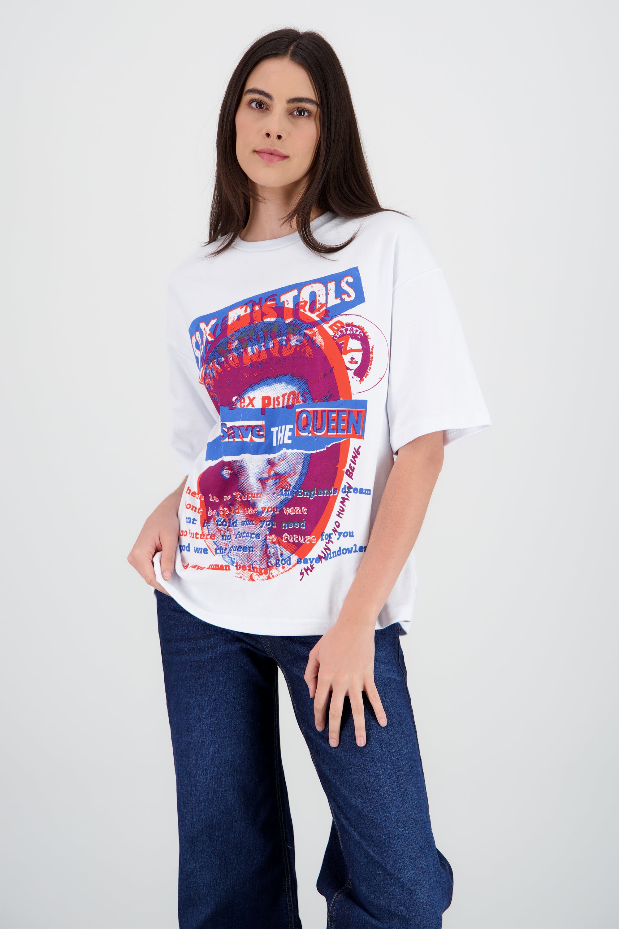 Playera Sex Pistols God save the Queen BLANCO
