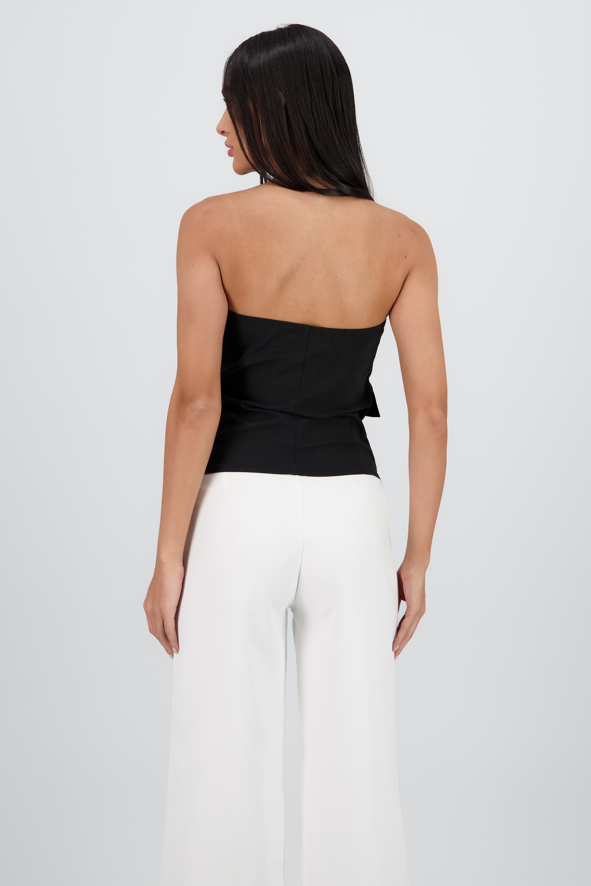 Top strapless cargo Hypsters NEGRO