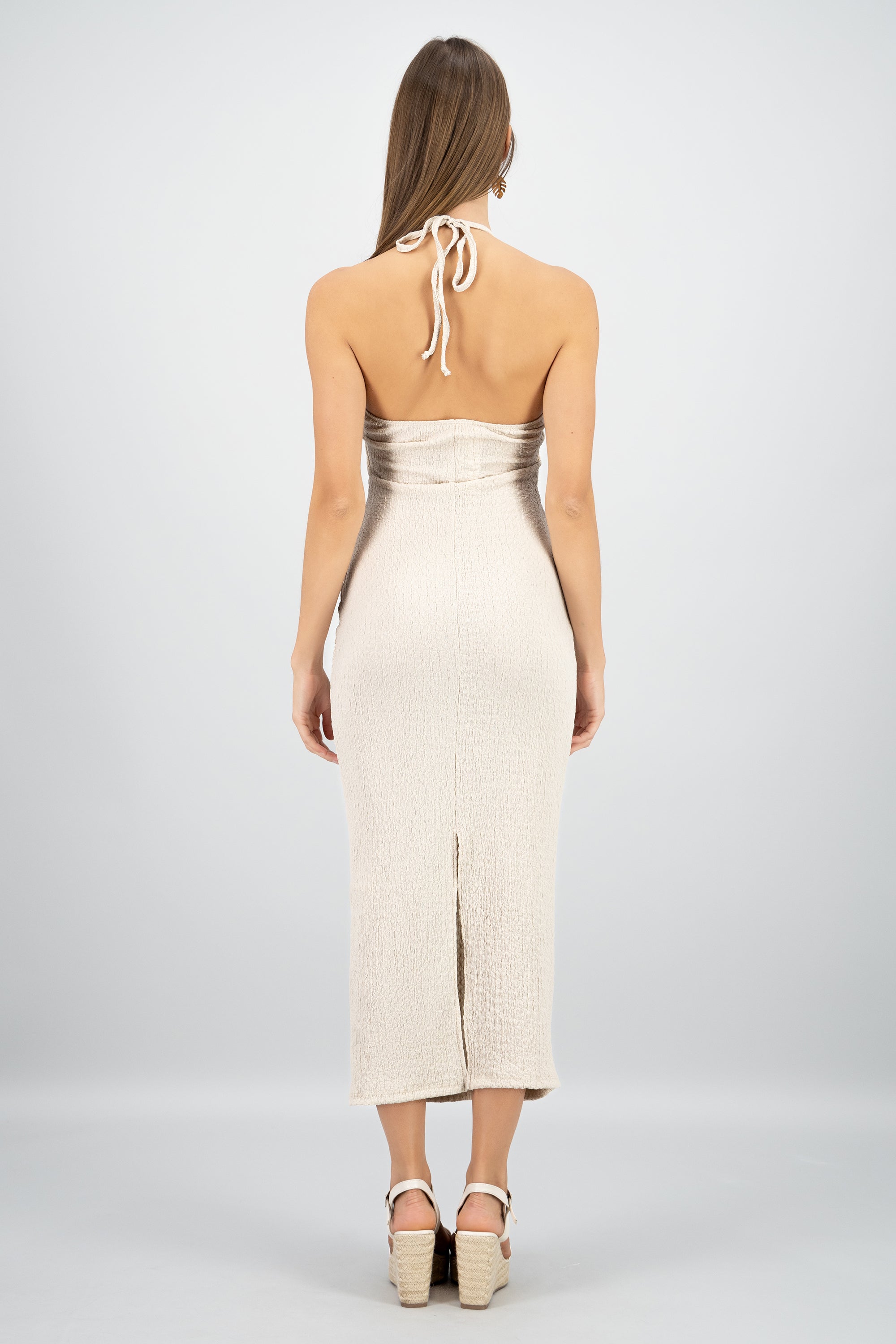 Vestido Maxi Ribbed CREMA