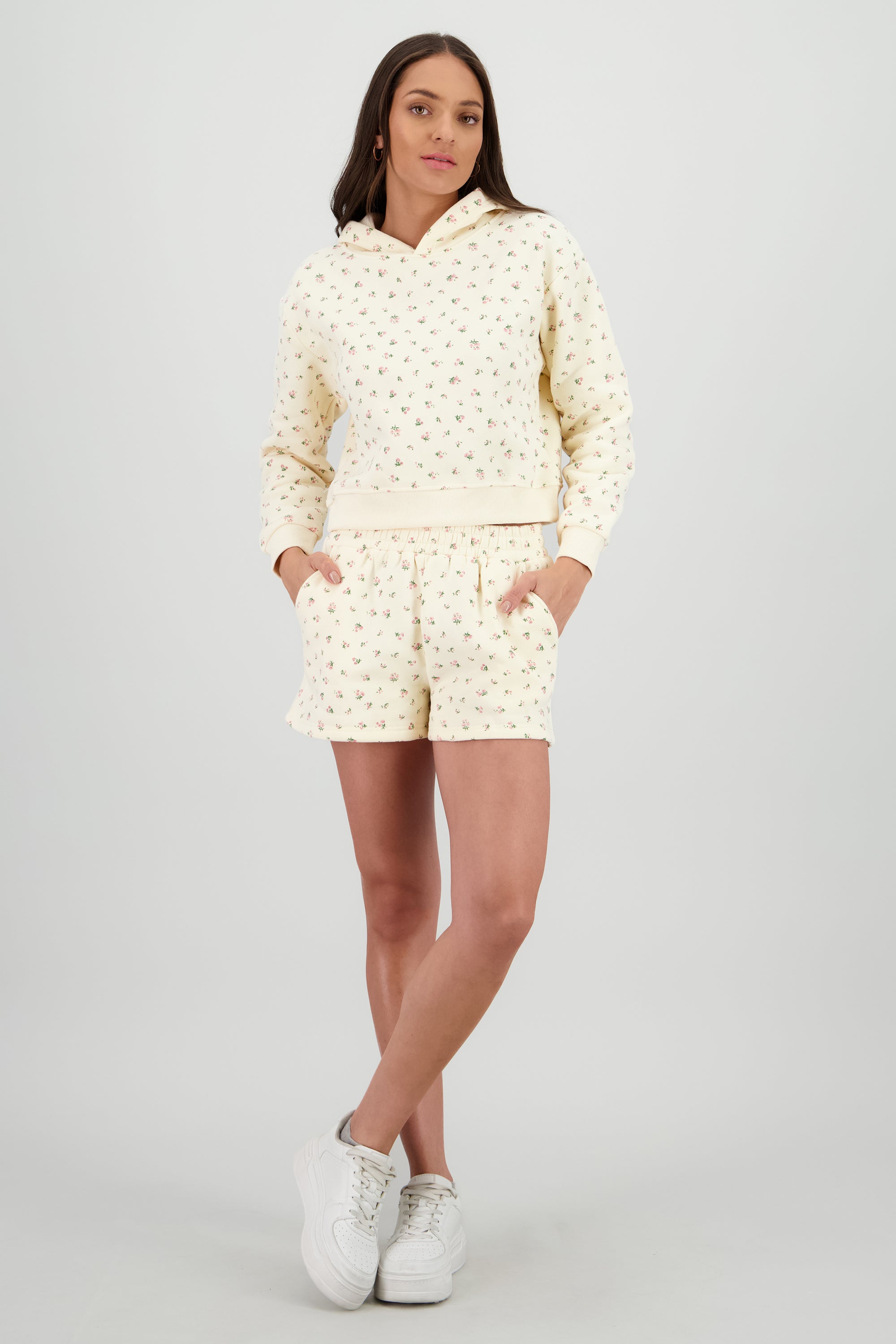 Short corto estampado flores AMARILLO PASTEL