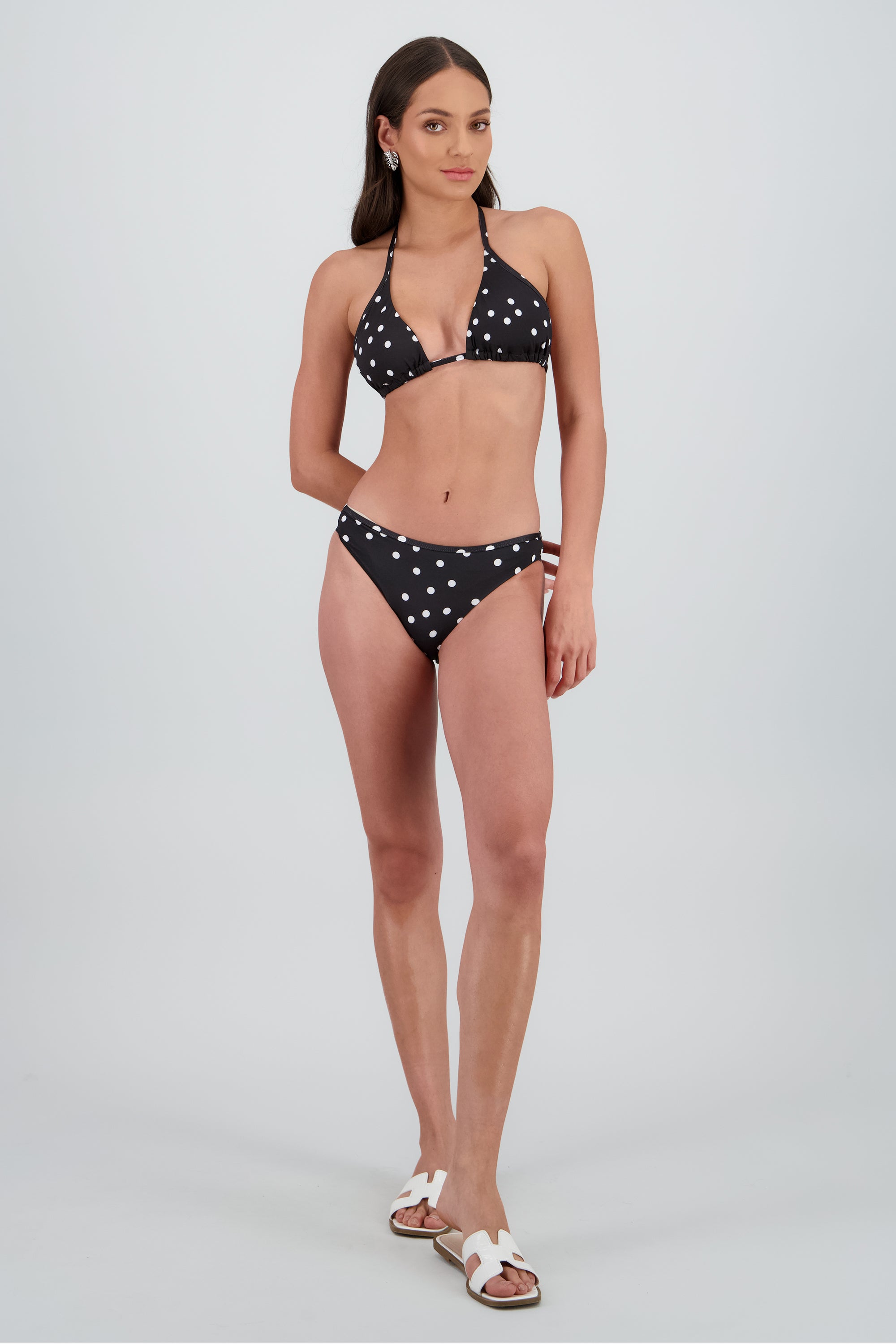 Bikini estampado polka dots NEGRO COMBO