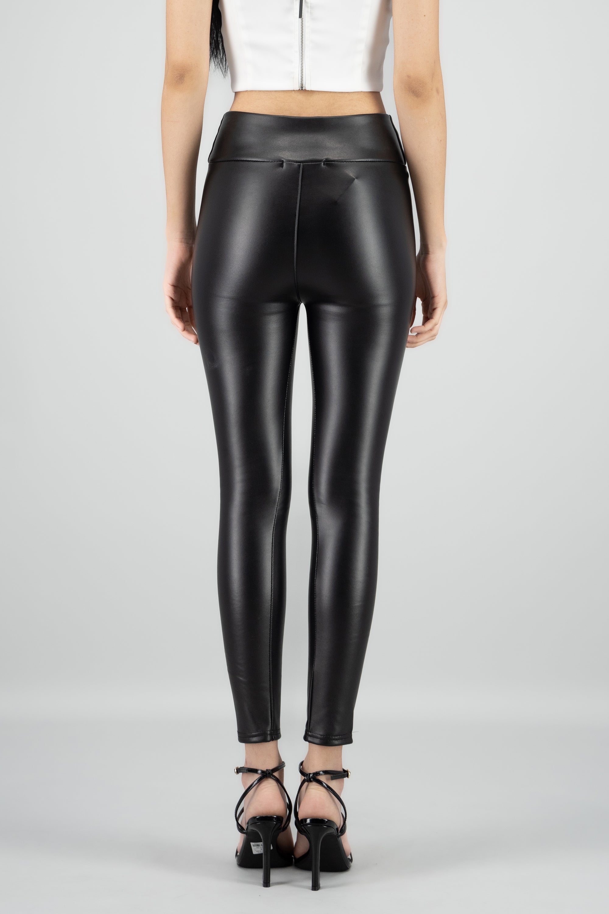 Leggings pu termicos NEGRO