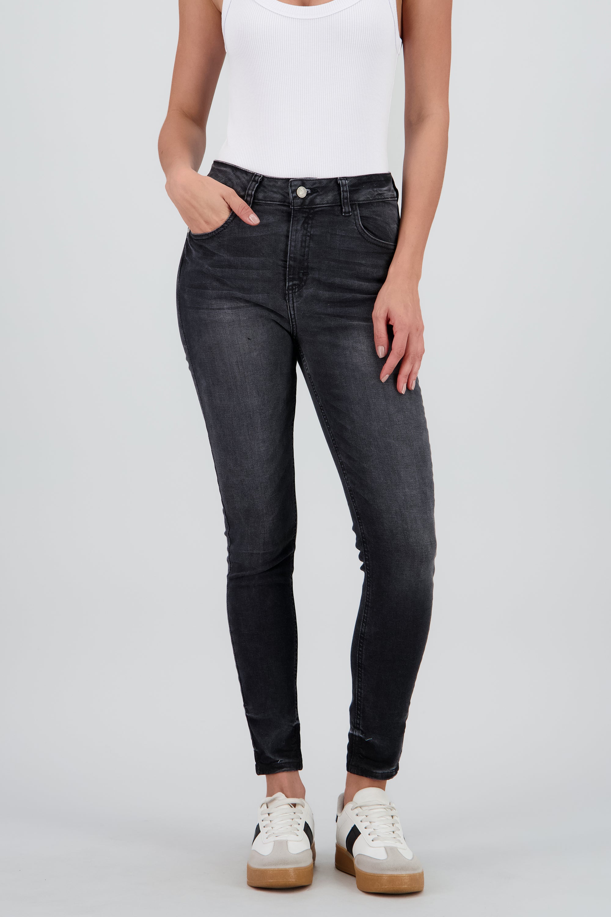 Jeans skinny pinza GRIS