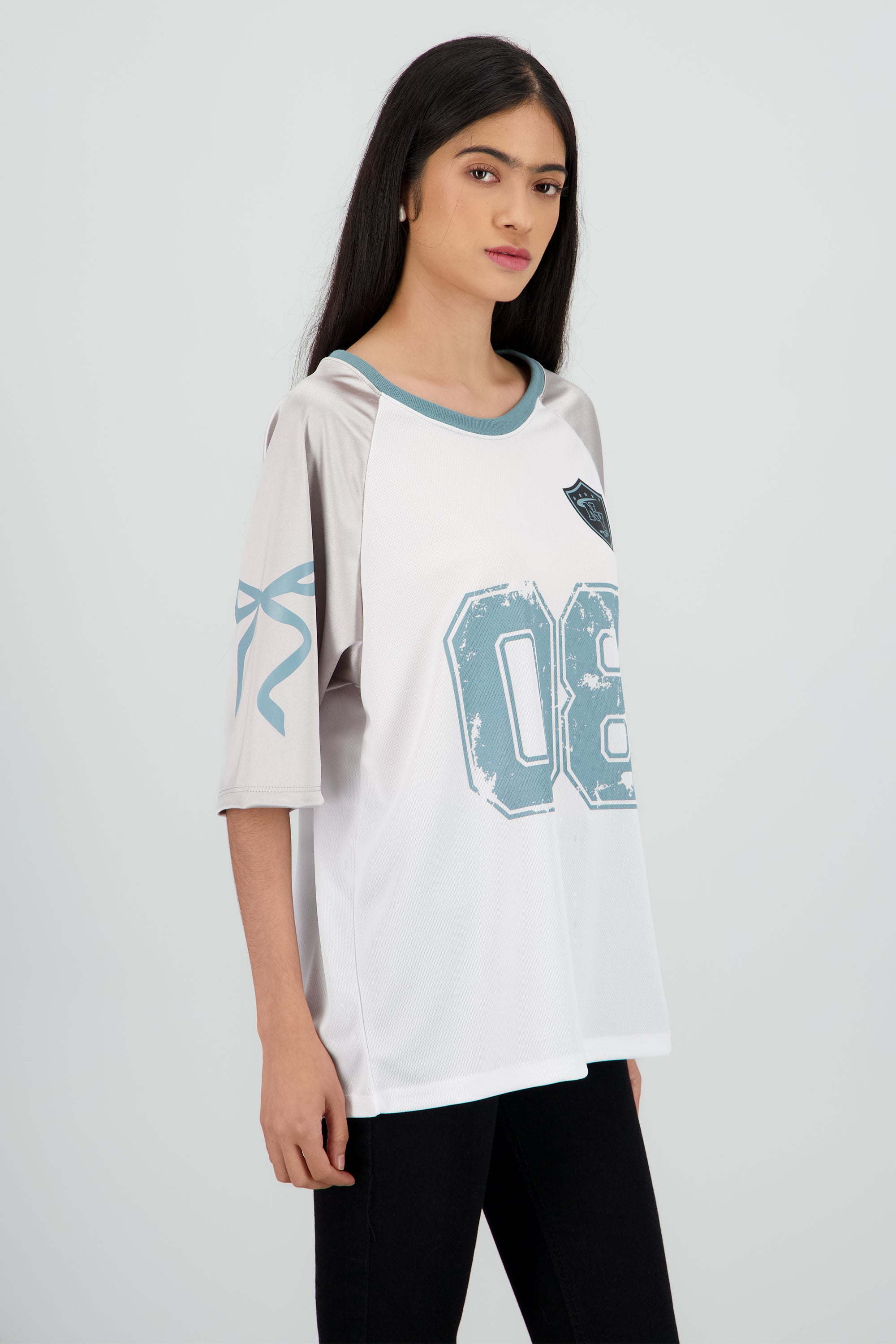 Playera deportiva contraste mangas SAGE