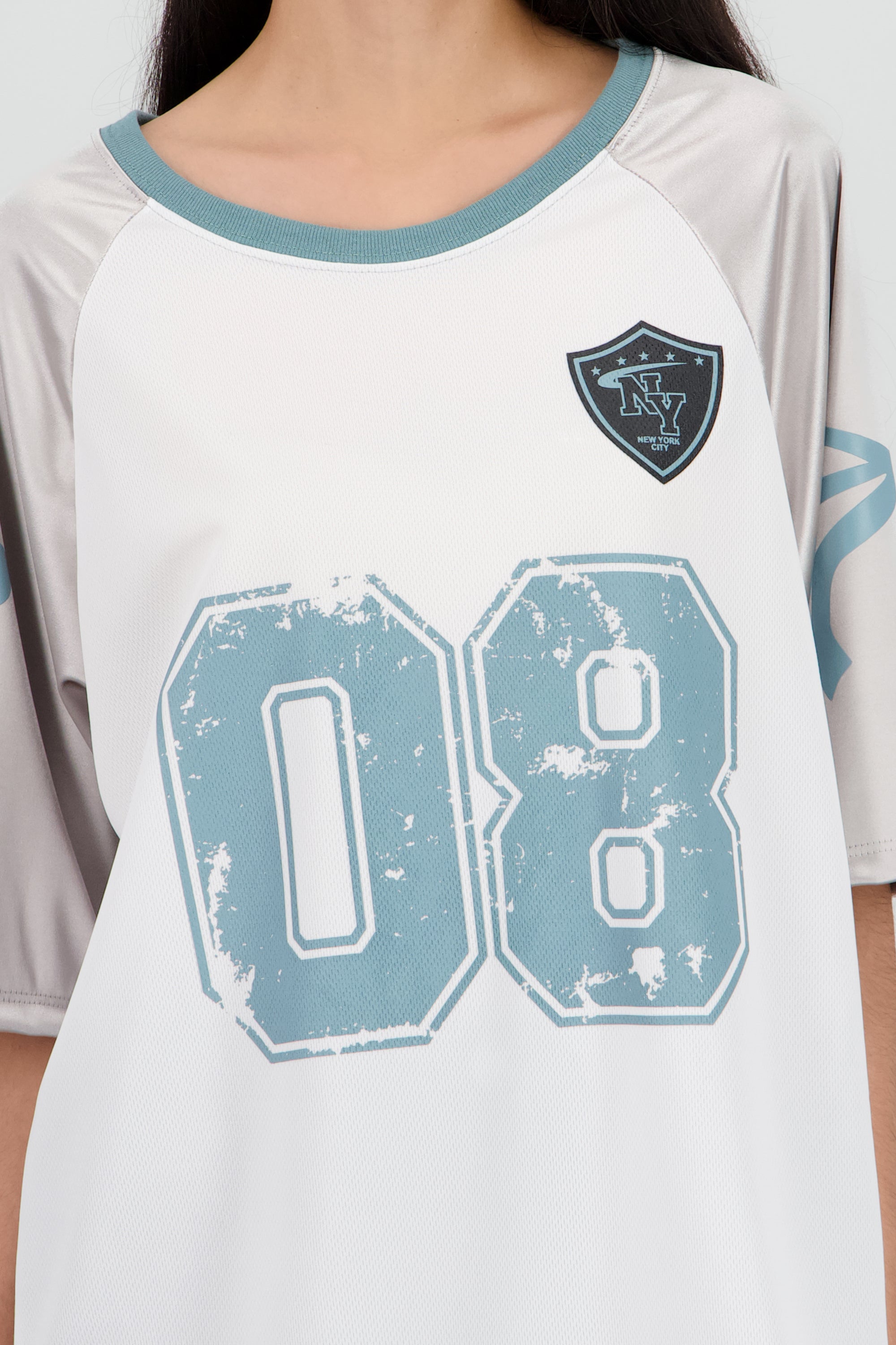 Playera deportiva contraste mangas SAGE