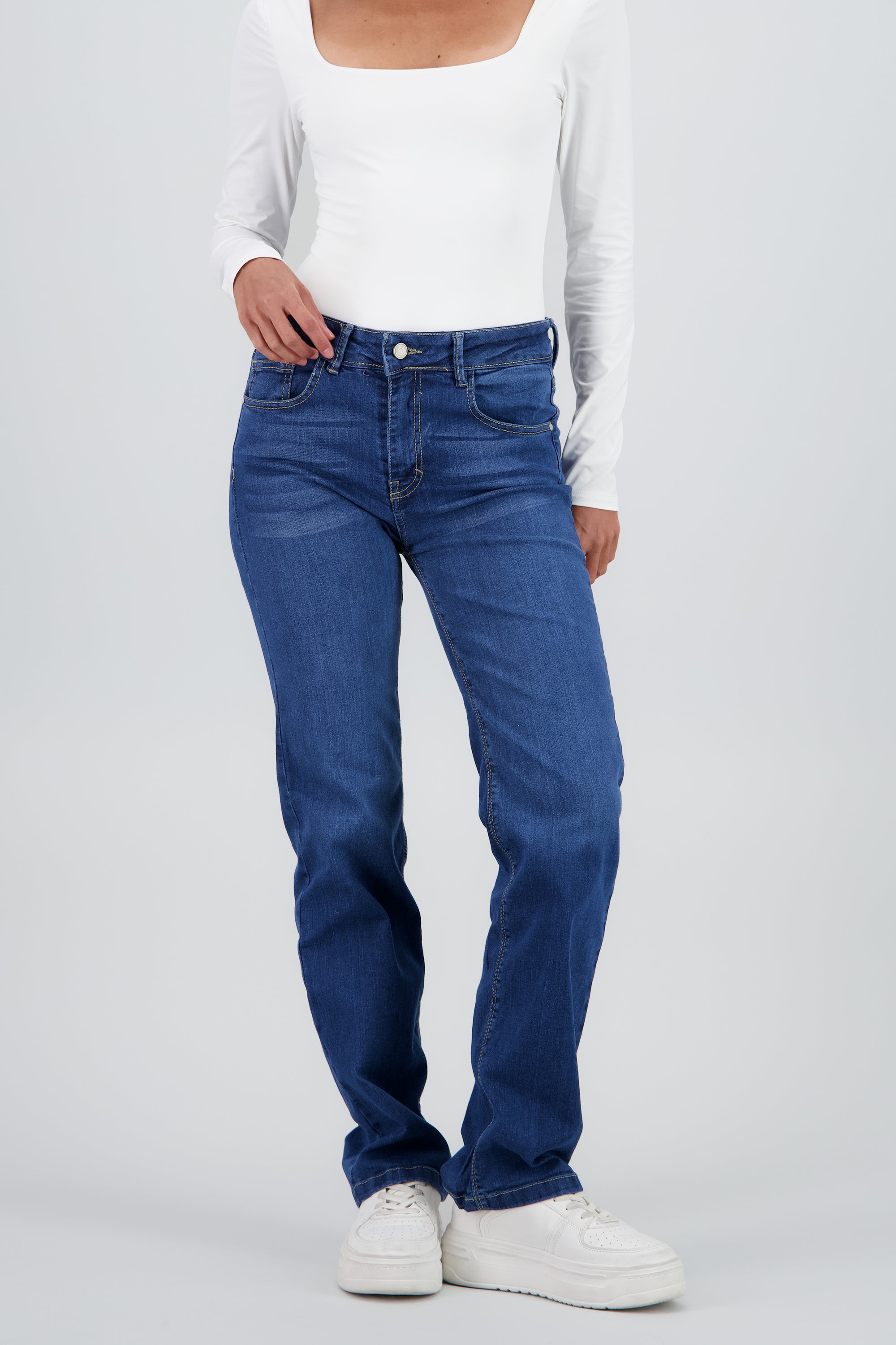 Jeans straight comfort DARK WASH