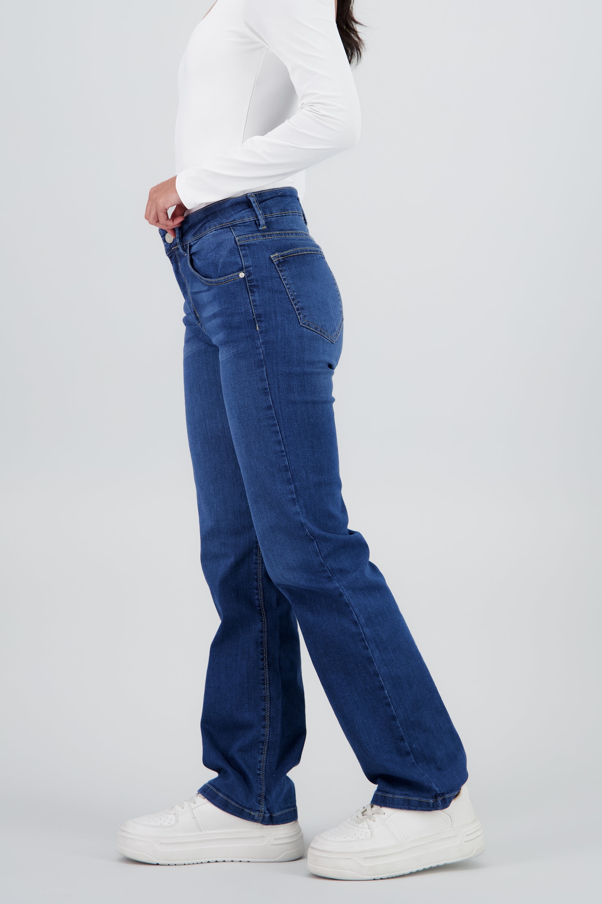 Jeans straight comfort DARK WASH