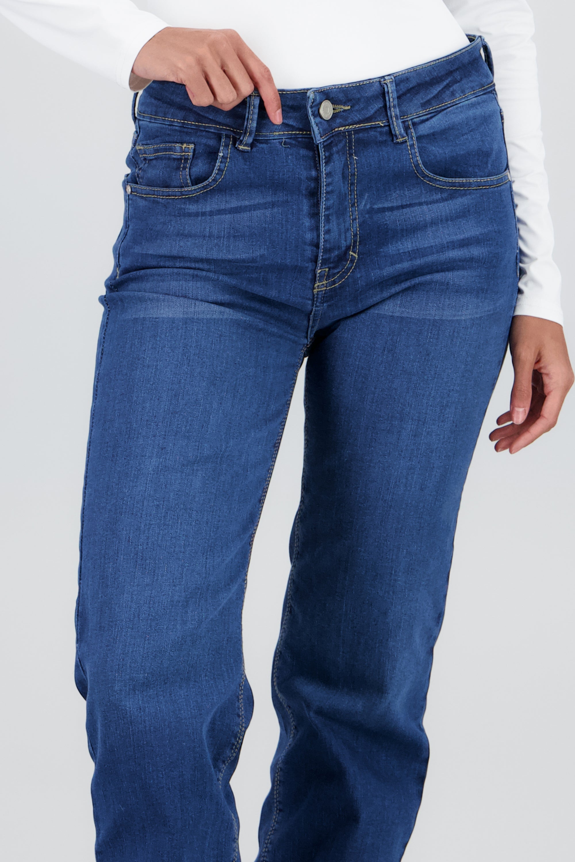 Jeans straight comfort DARK WASH