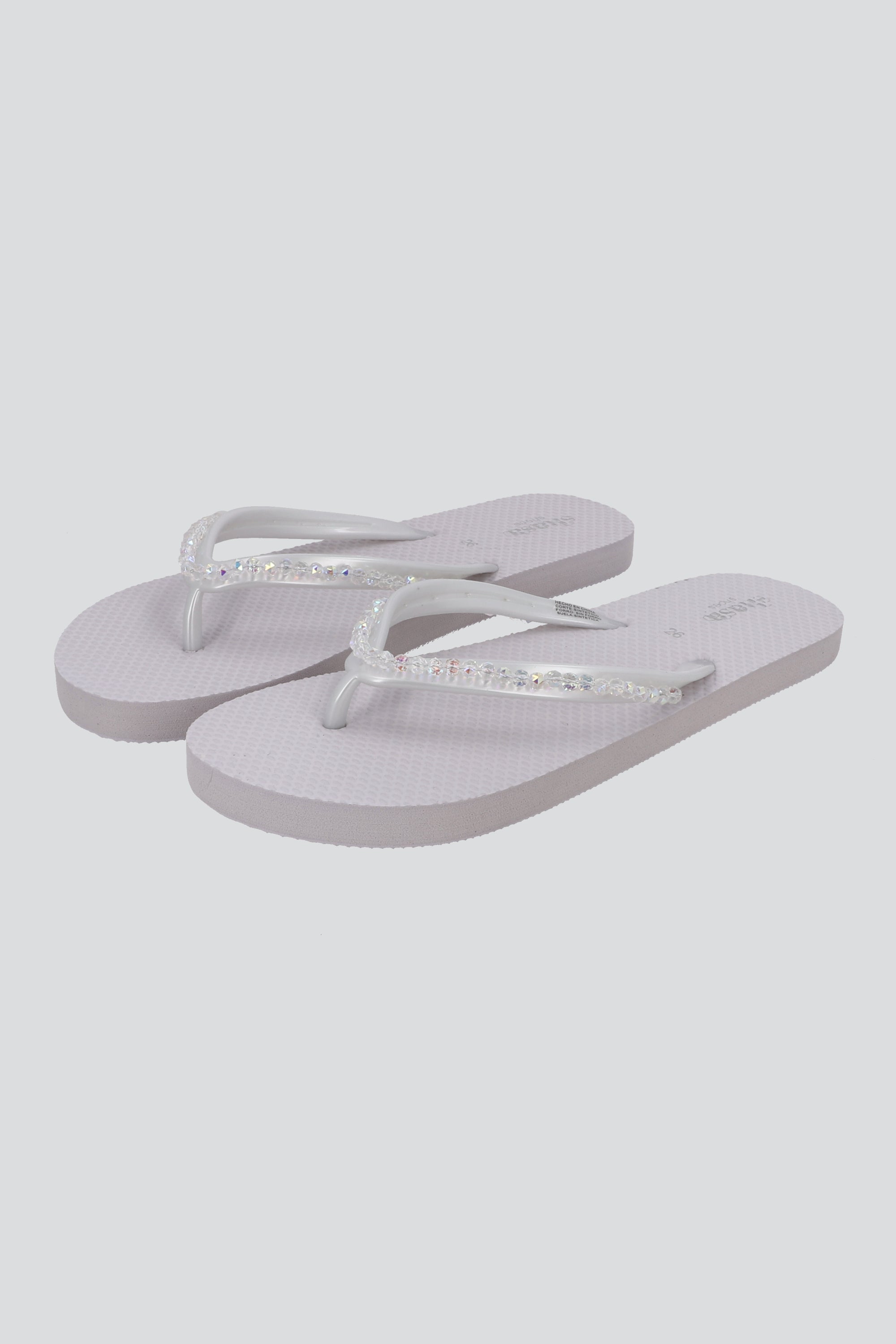 FLIP FLOP BRILOS BLANCO