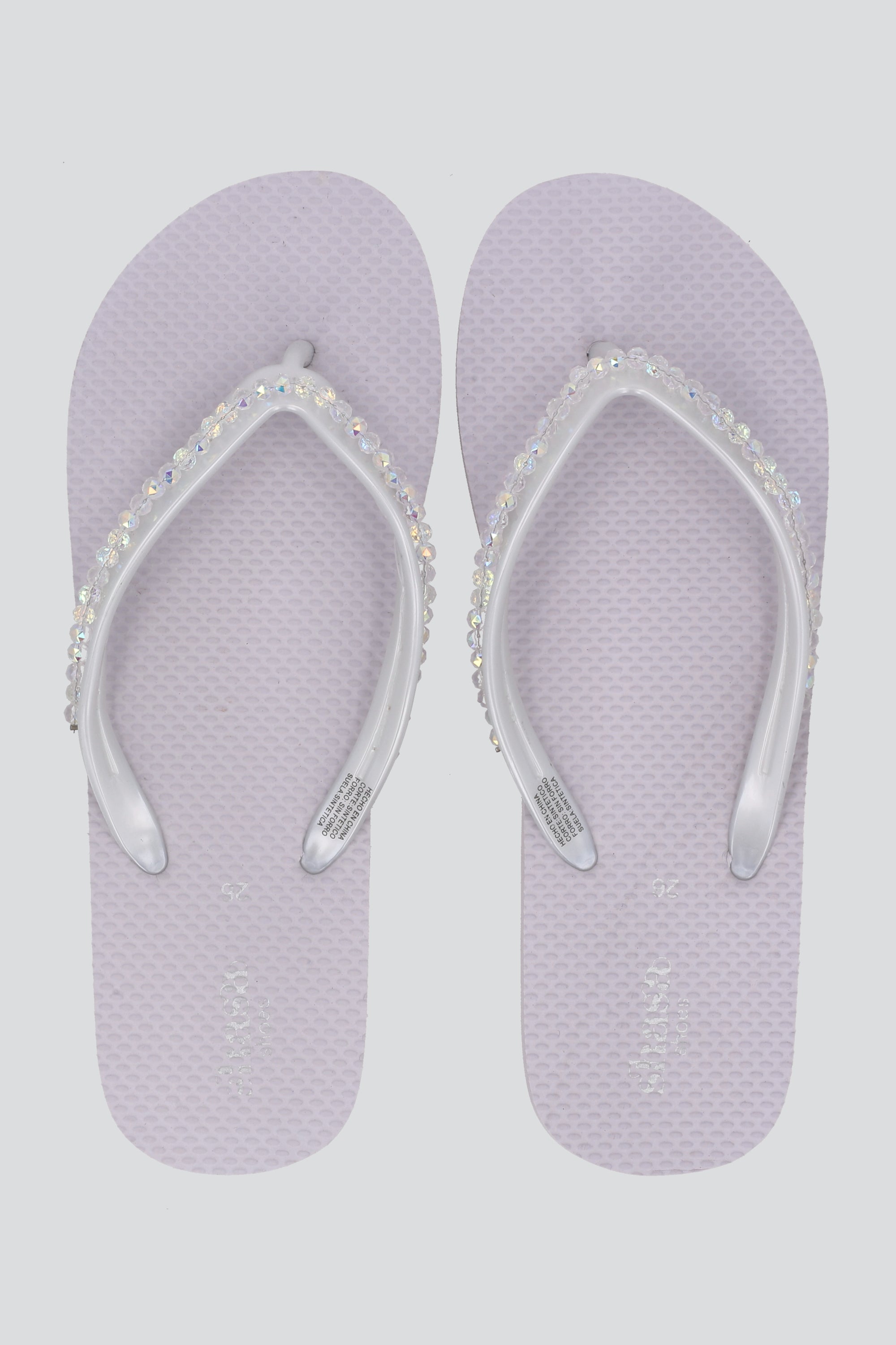 FLIP FLOP BRILOS BLANCO