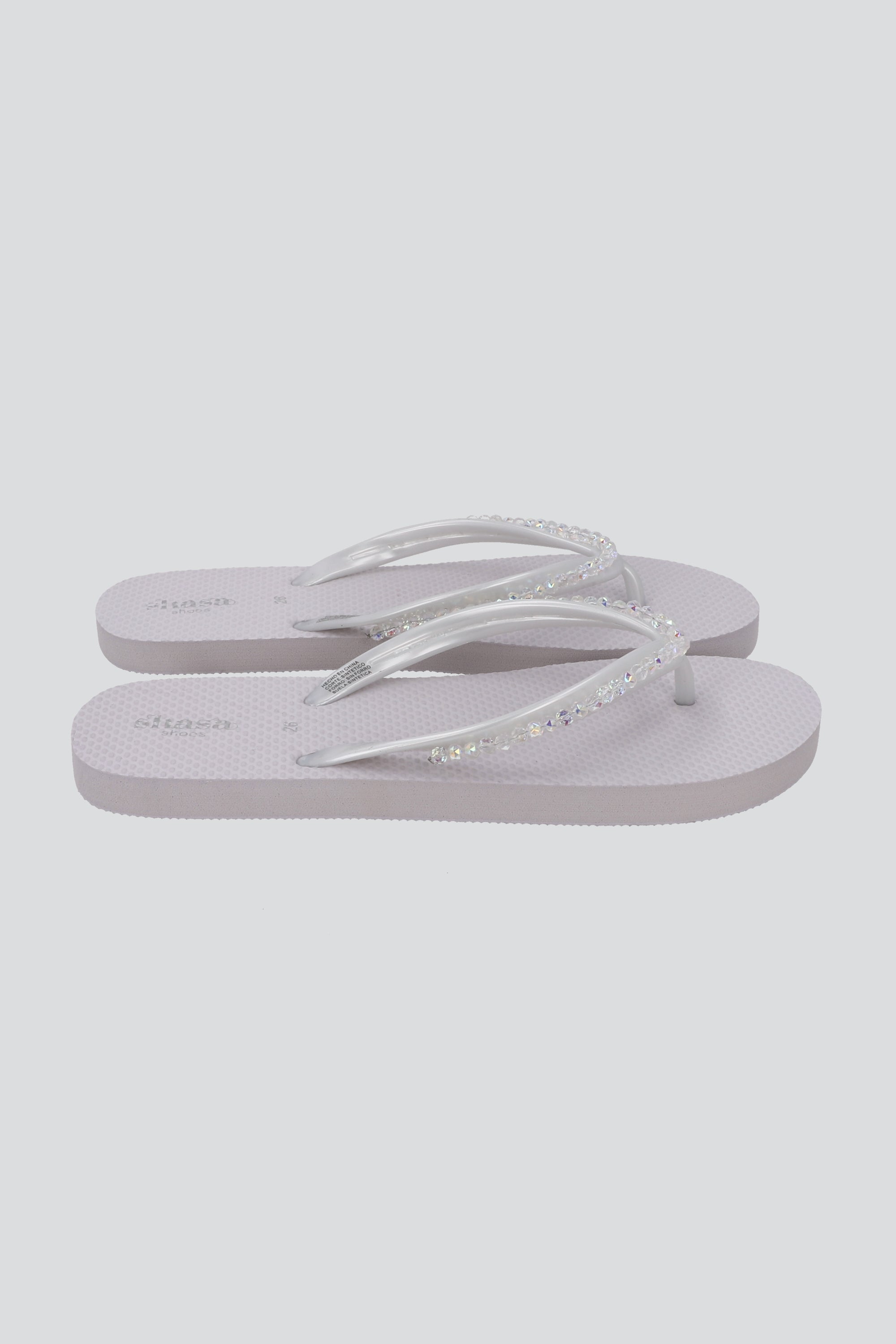 FLIP FLOP BRILOS BLANCO
