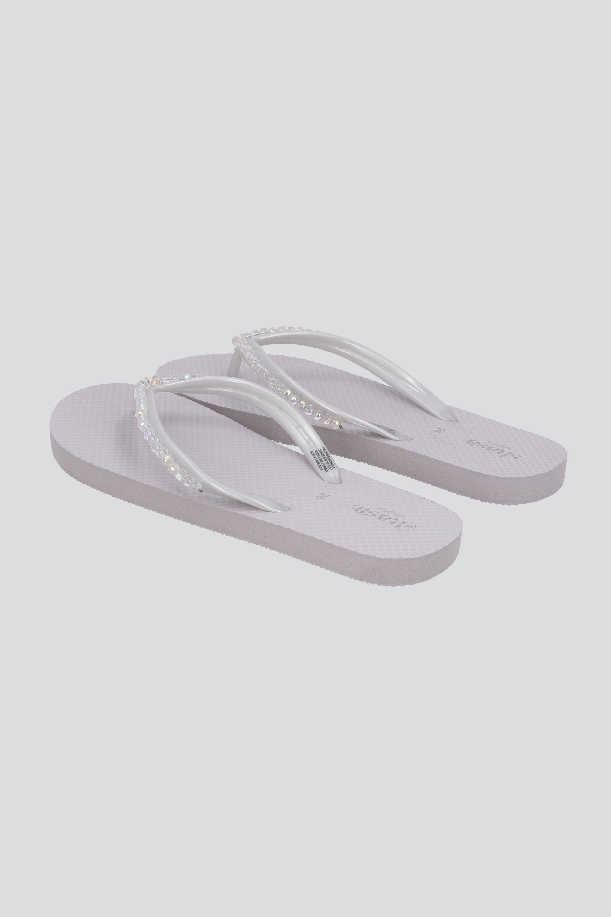 FLIP FLOP BRILOS BLANCO