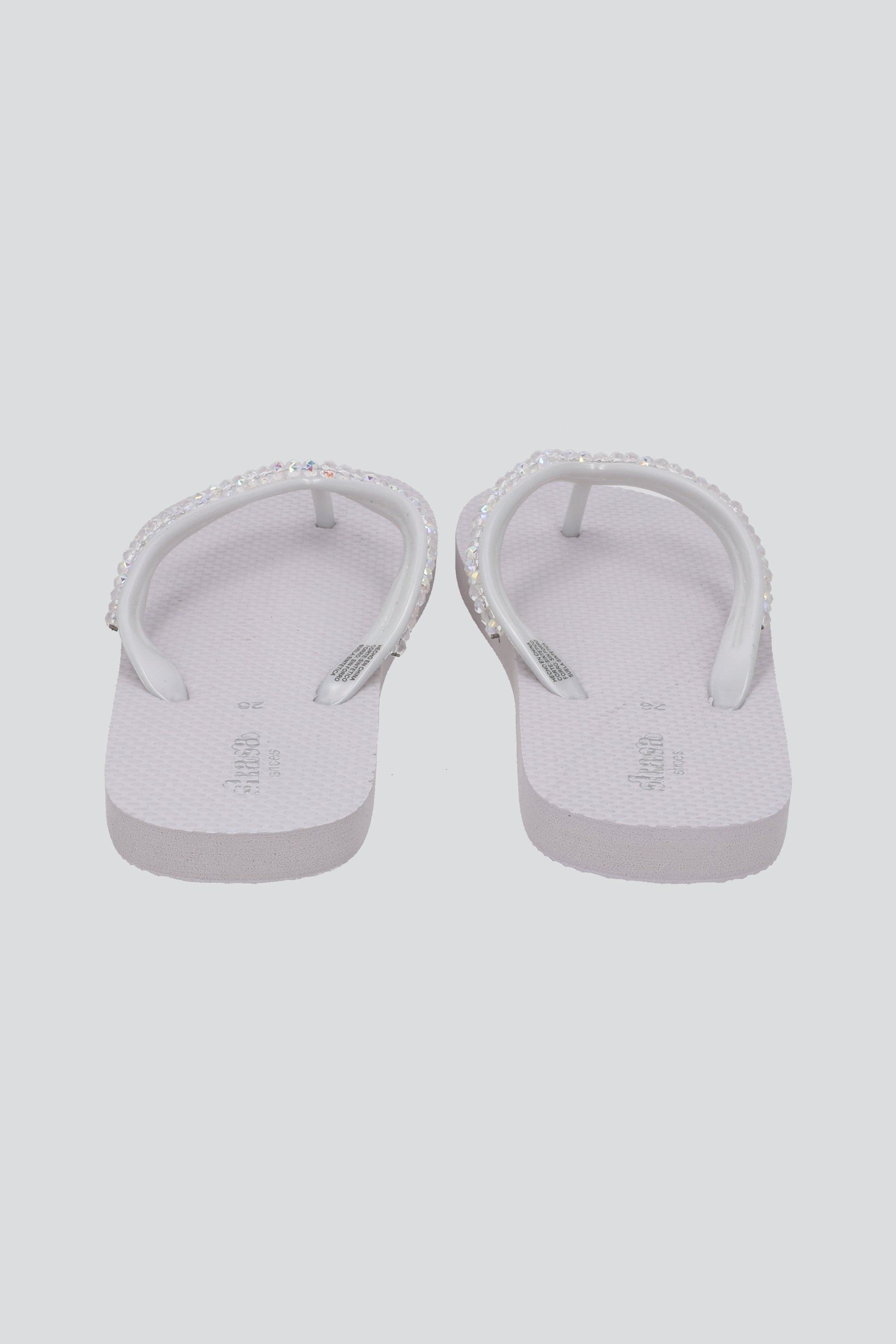 FLIP FLOP BRILOS BLANCO