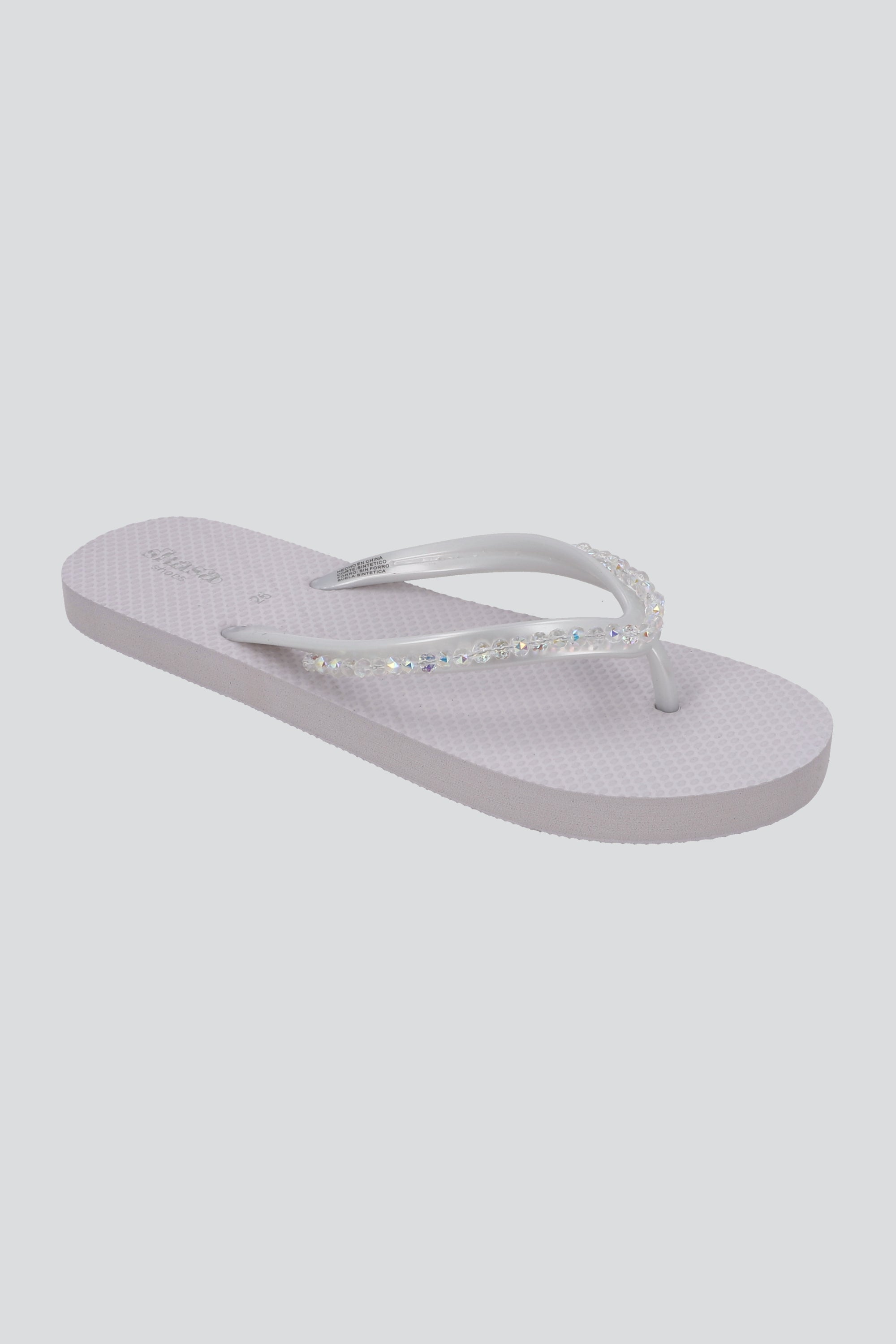 FLIP FLOP BRILOS BLANCO