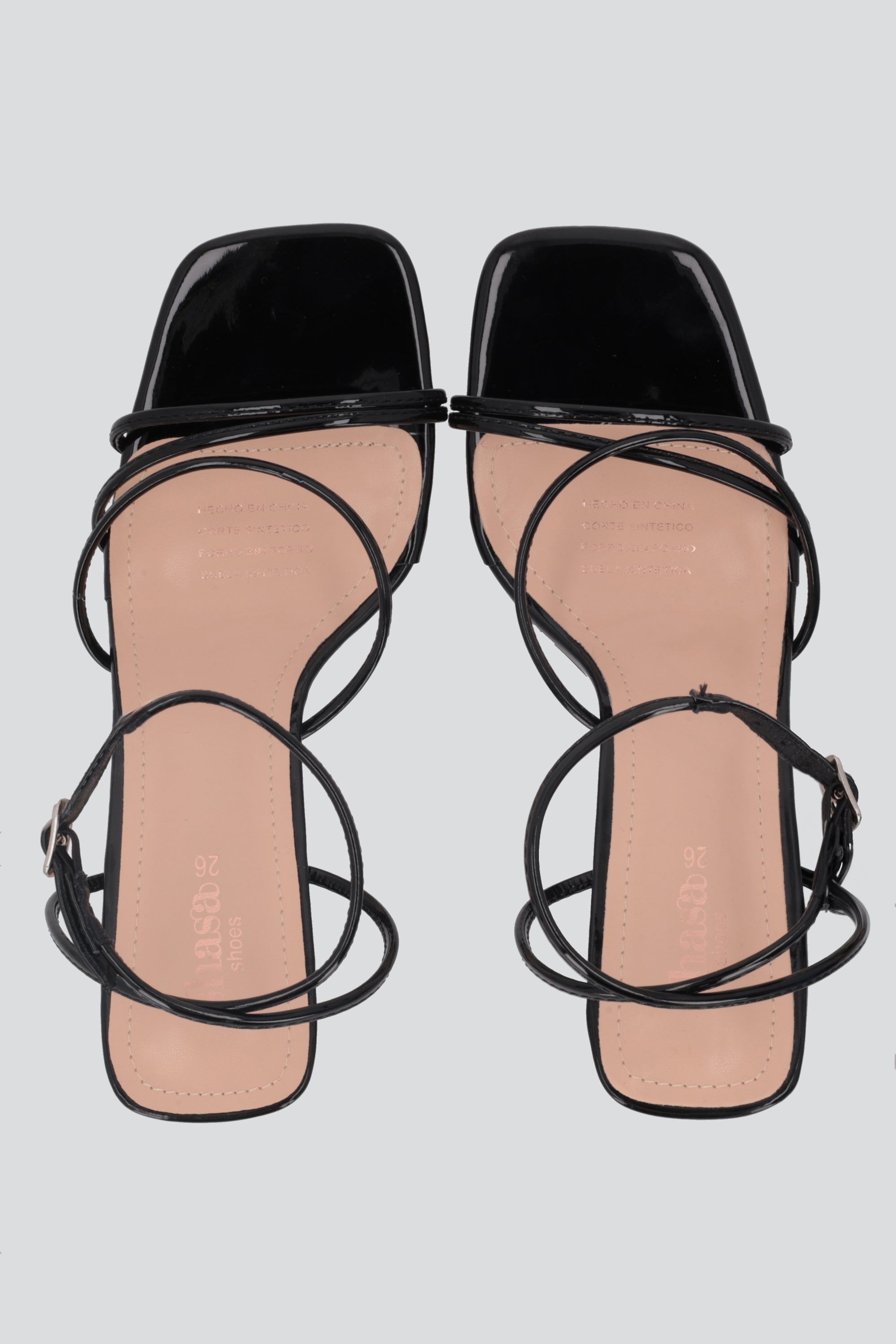 Tacon straps delgado NEGRO