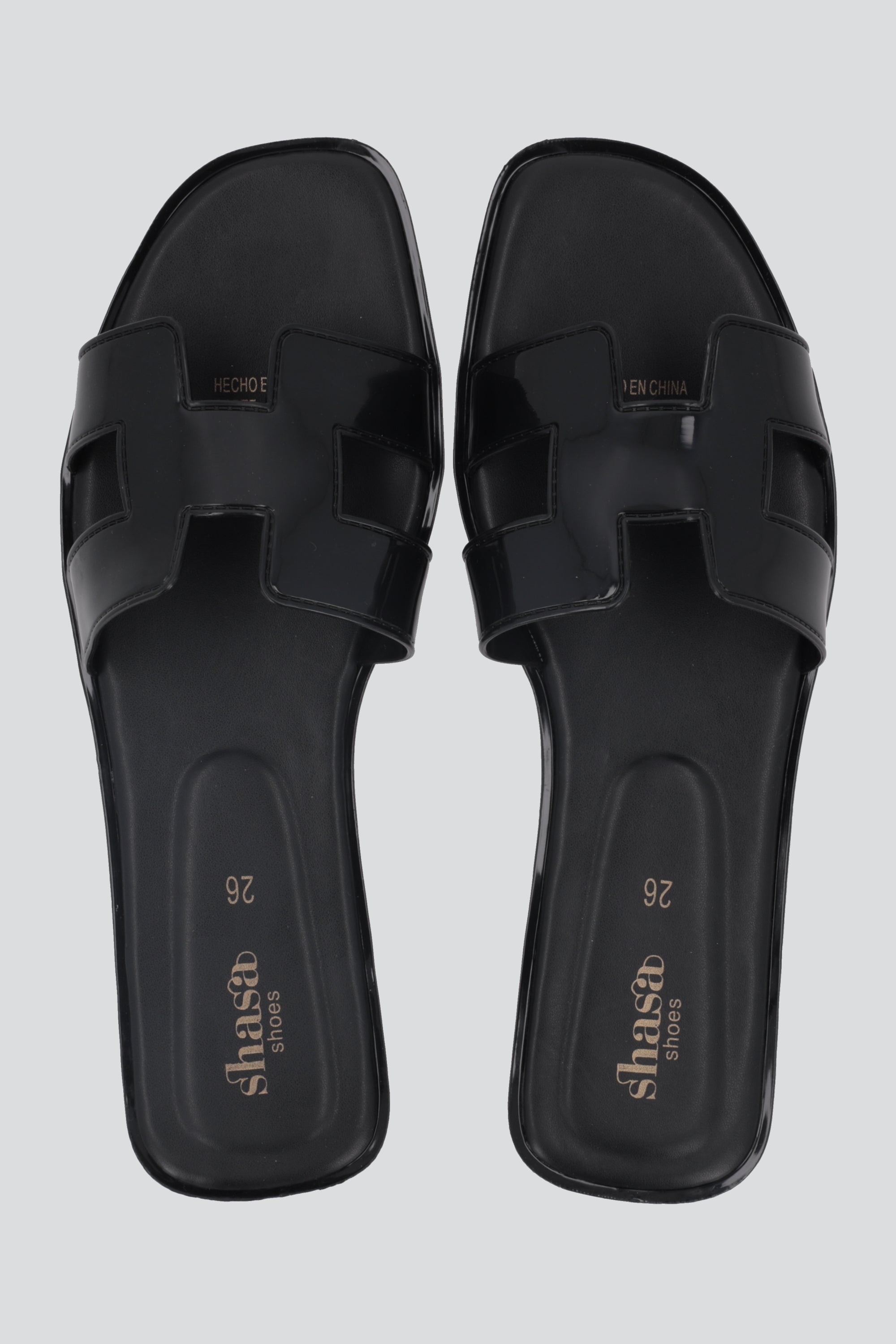 SANDALIA GRECA JELLY NEGRO