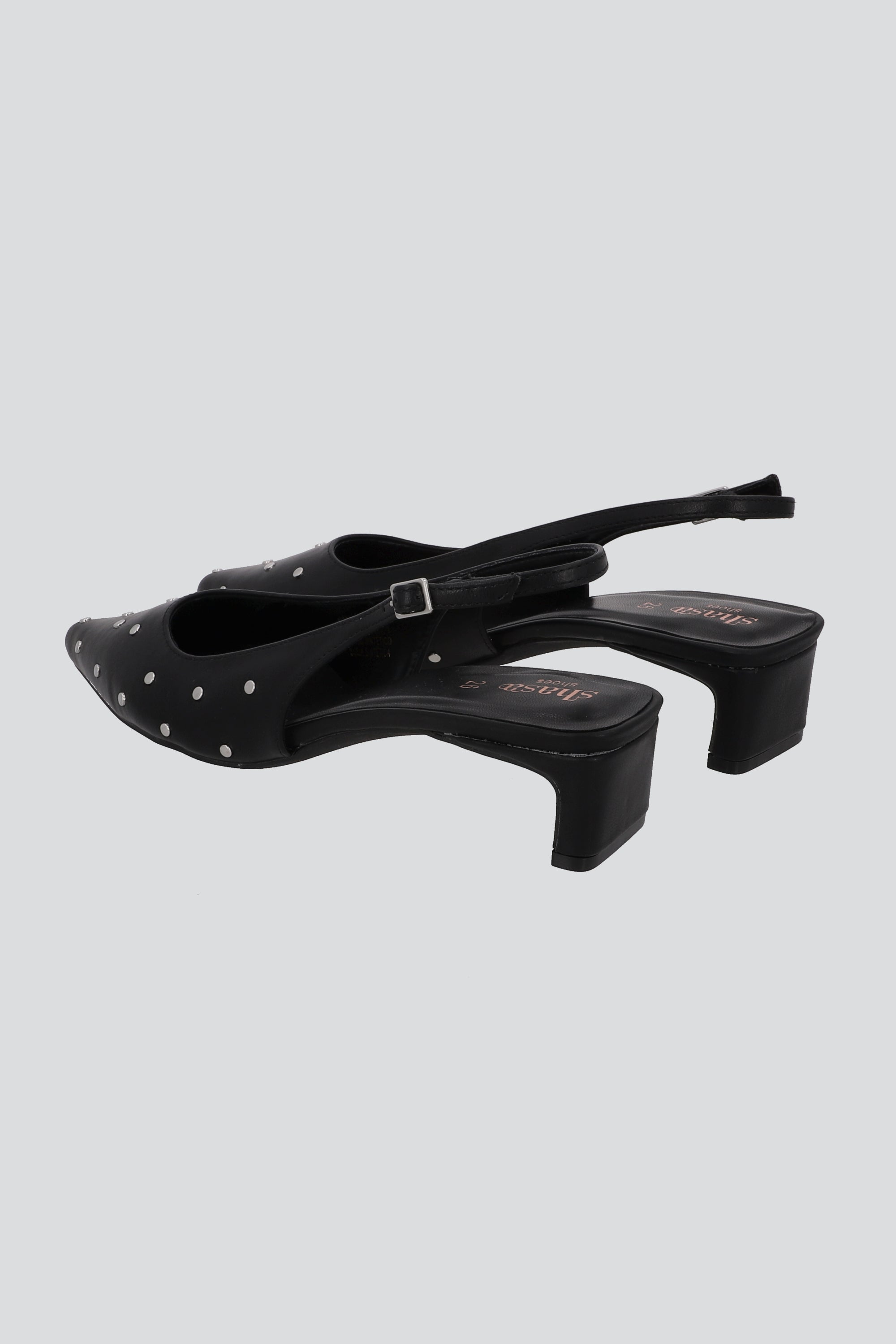 TACON BLOQUE POINTY STUDS NEGRO