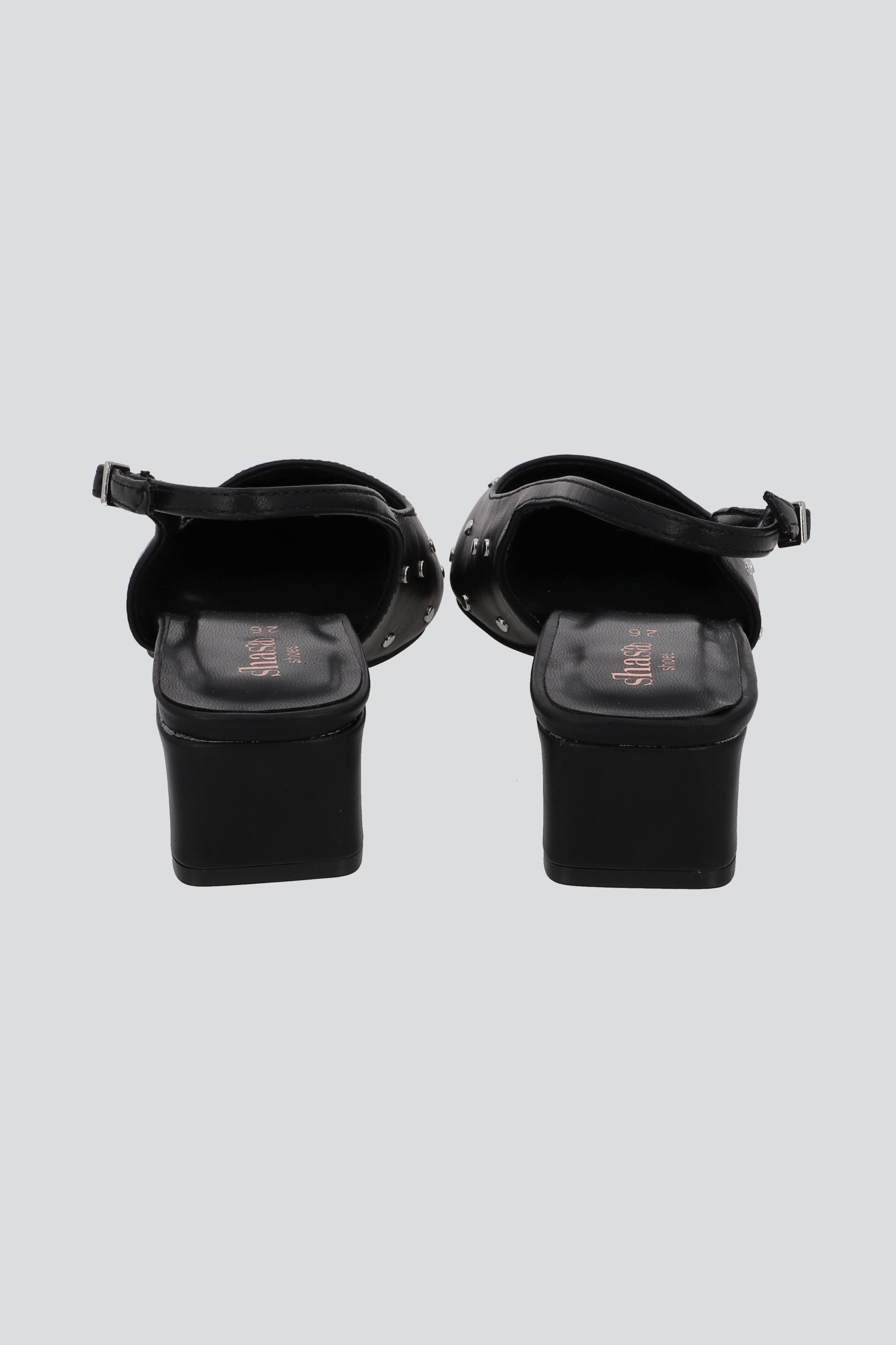 TACON BLOQUE POINTY STUDS NEGRO