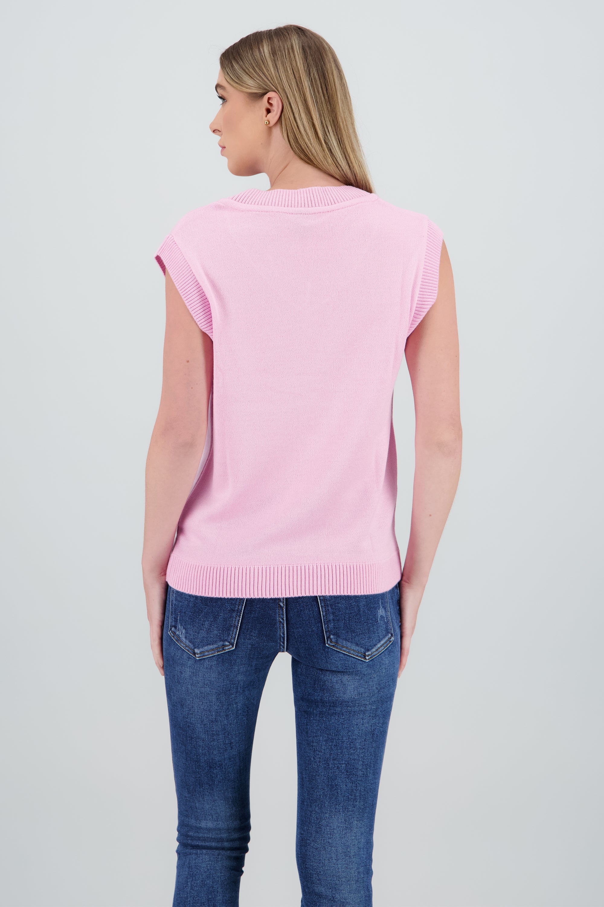 Chaleco tejido Bambi ROSA