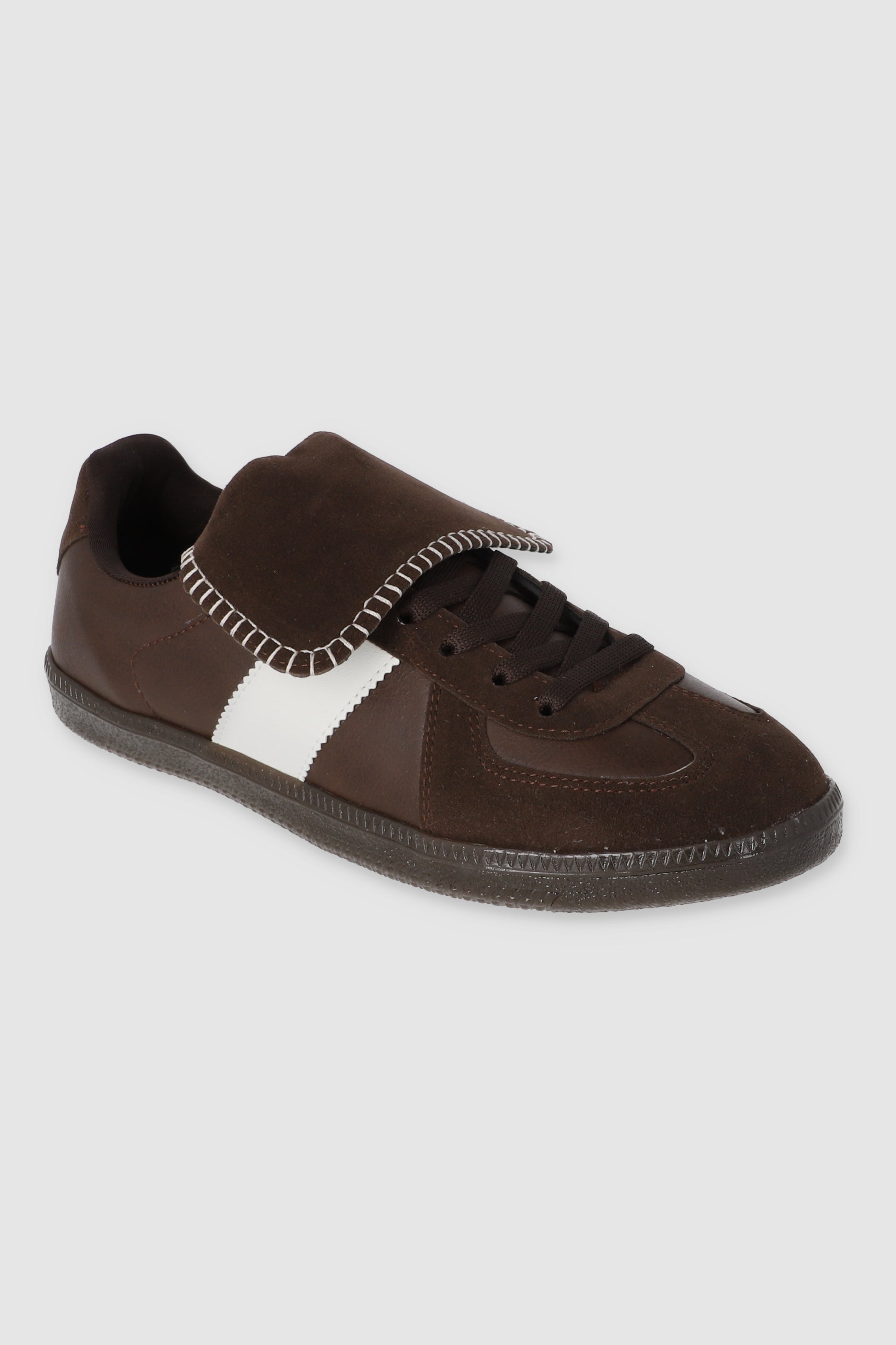 Tenis casual lengueta suede CAFE