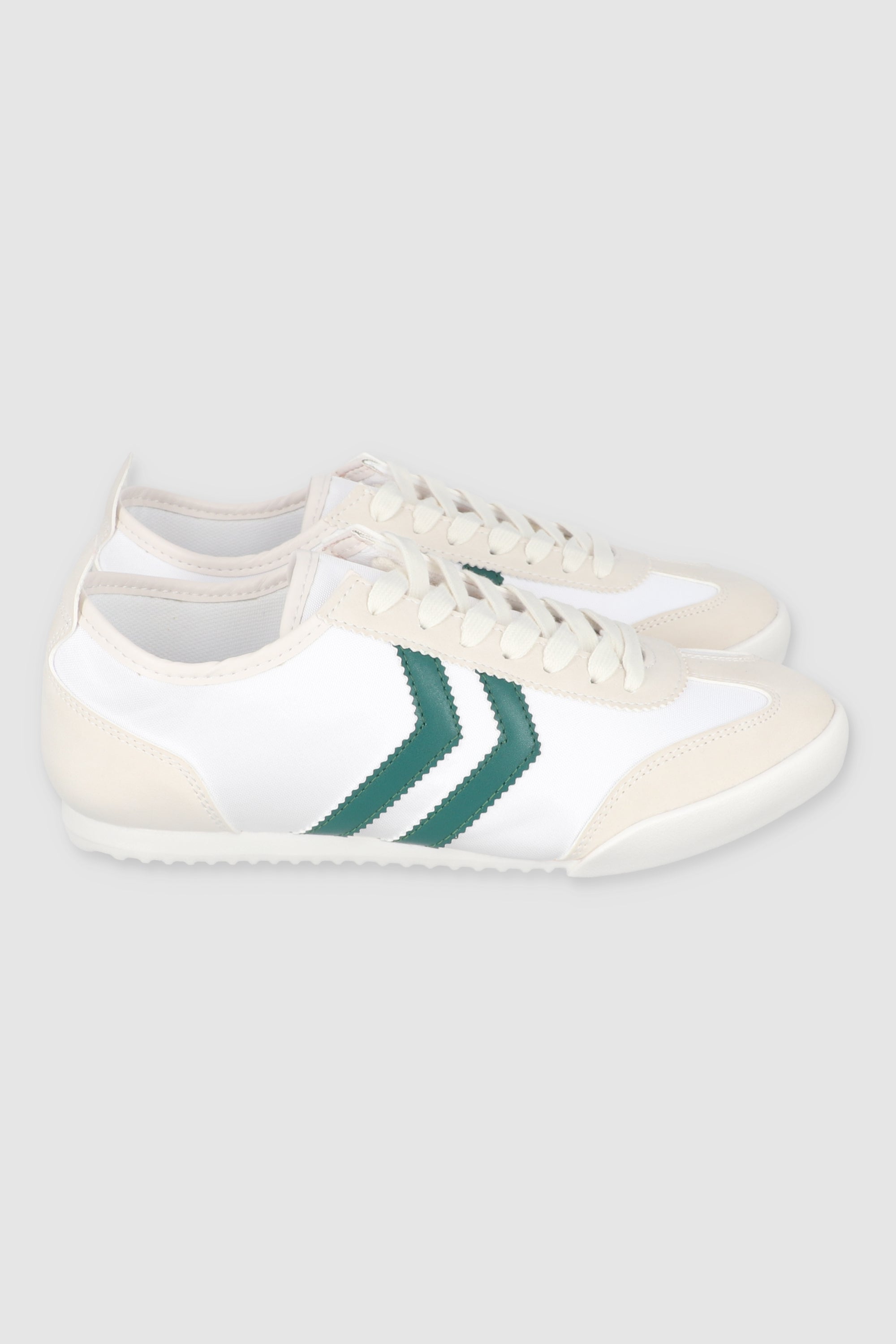 Tenis casual zigzag lateral BLANCO