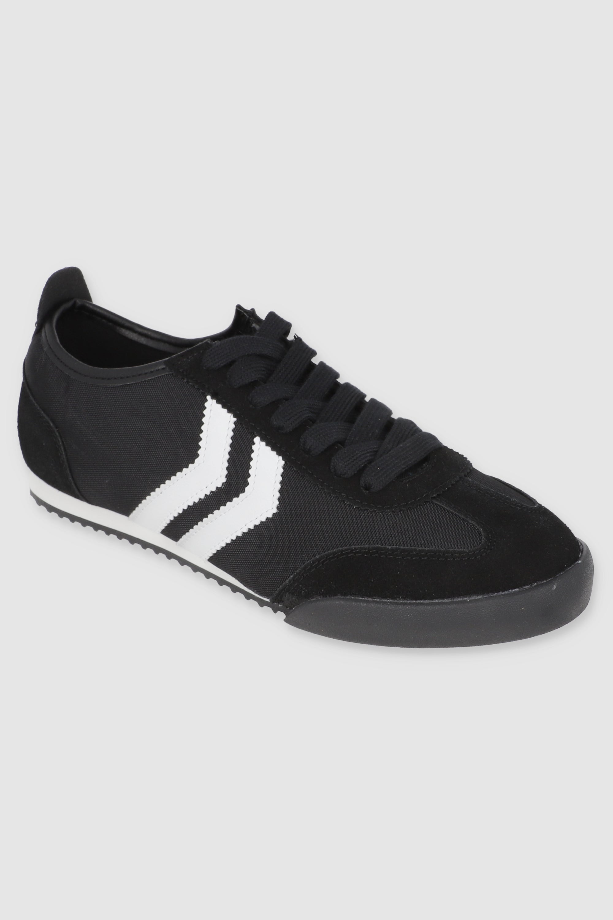 Tenis casual zigzag lateral NEGRO