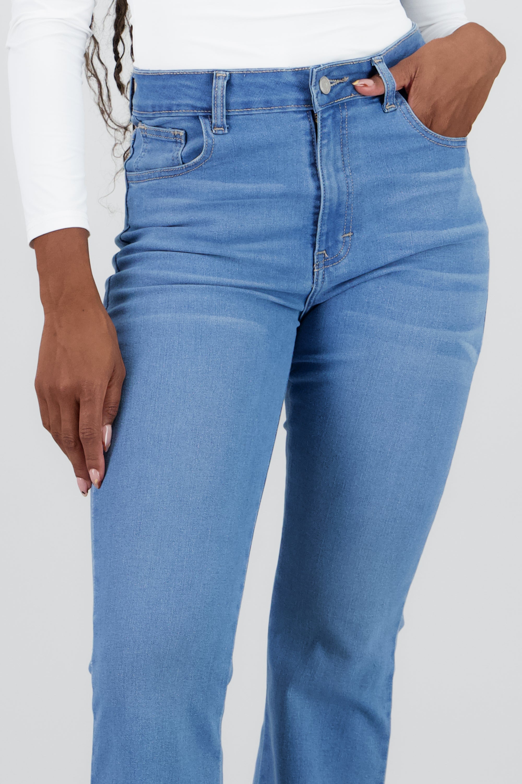Jeans flare crop LIGHT WASH