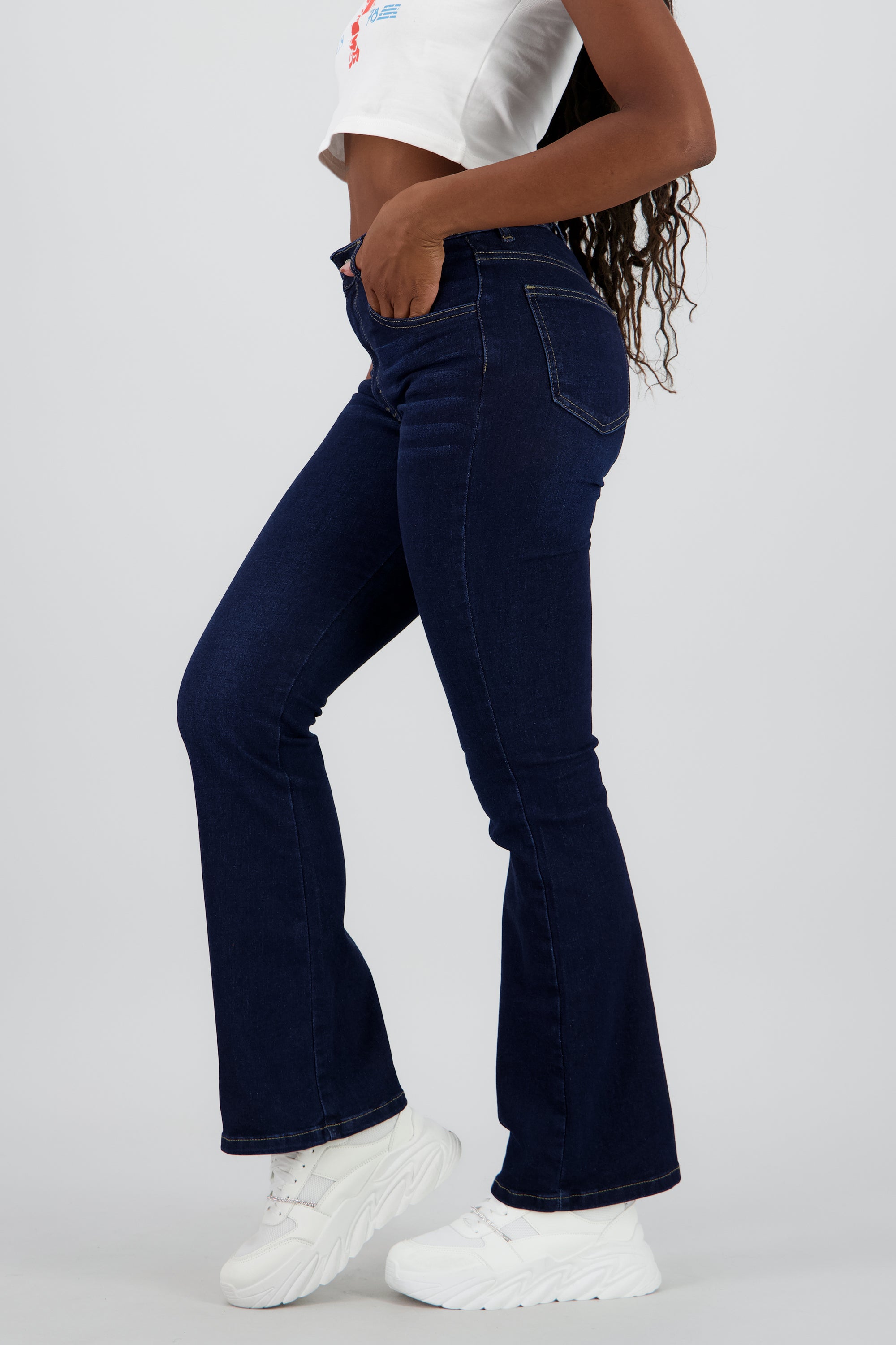 Jeans flare crop MEDIUM WASH