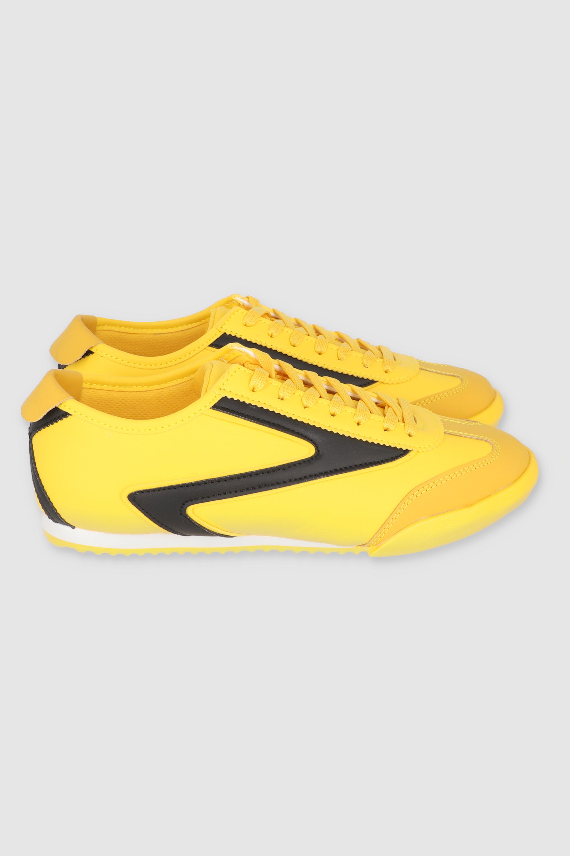 Tenis casual estilo retro AMARILLO