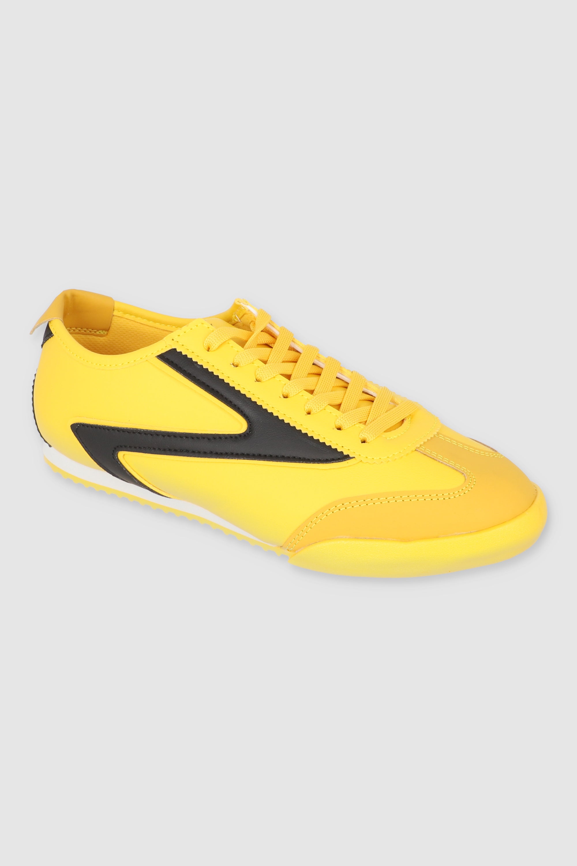 Tenis casual estilo retro AMARILLO