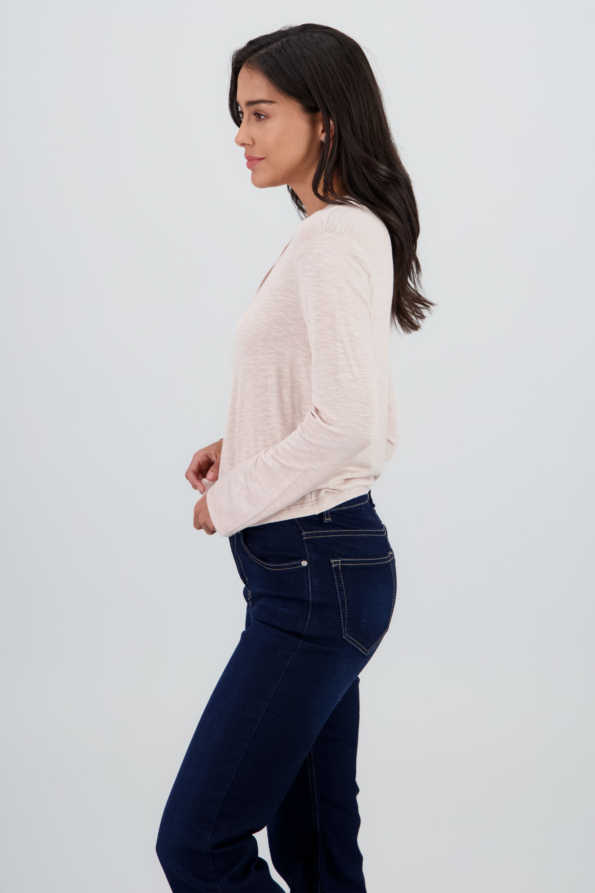 Cardigan ligero detalle botones manga larga BEIGE