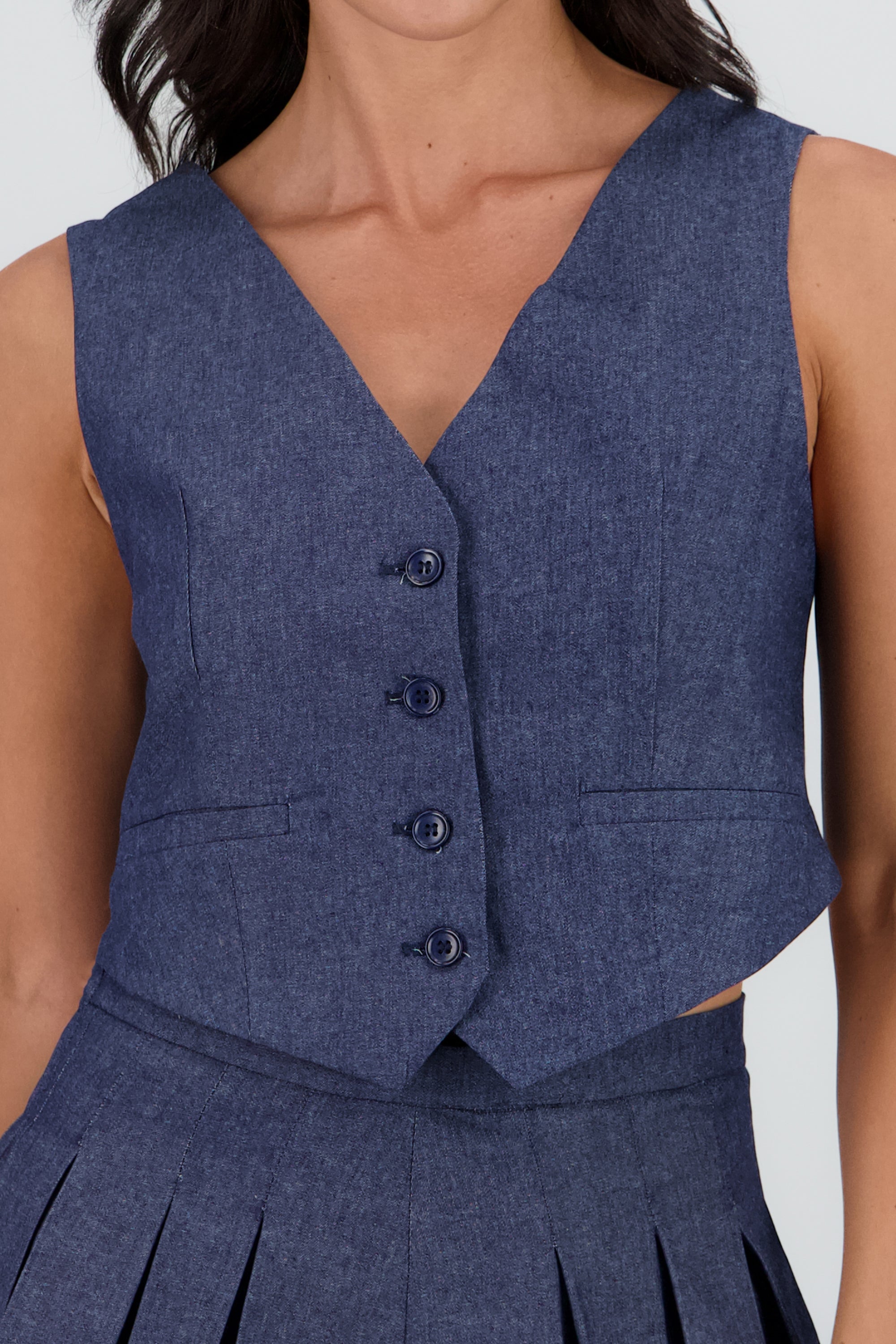Chaleco sastre denim MEDIUM WASH