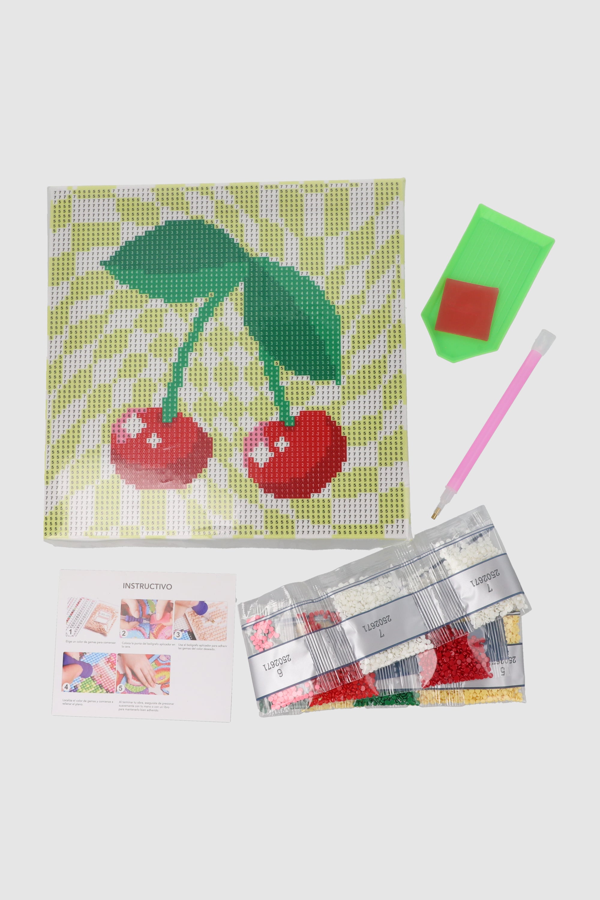 Set chico DIY gemas cerezas AMARILLO
