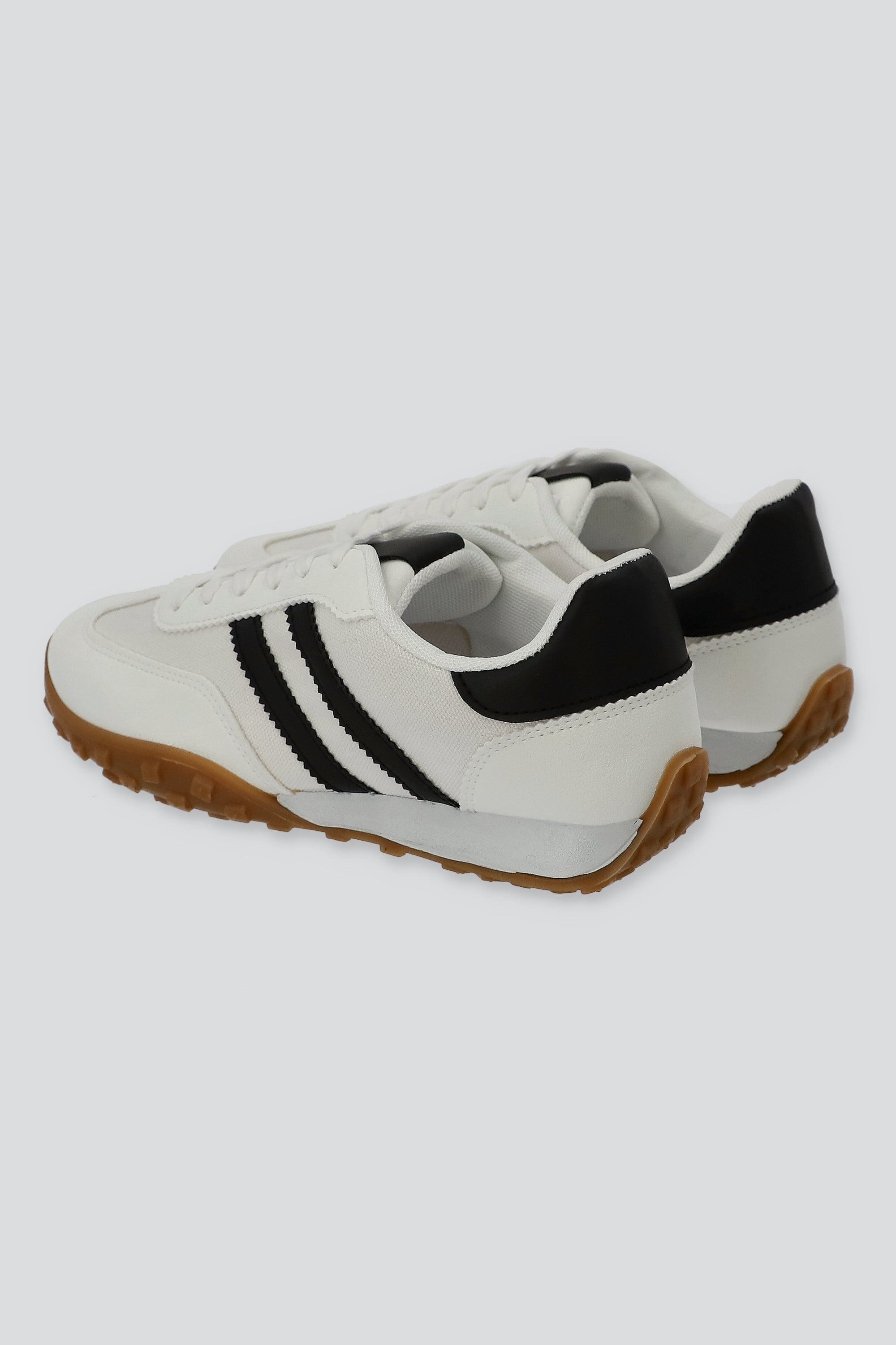 Tenis casual lineas impermeable BLANCO