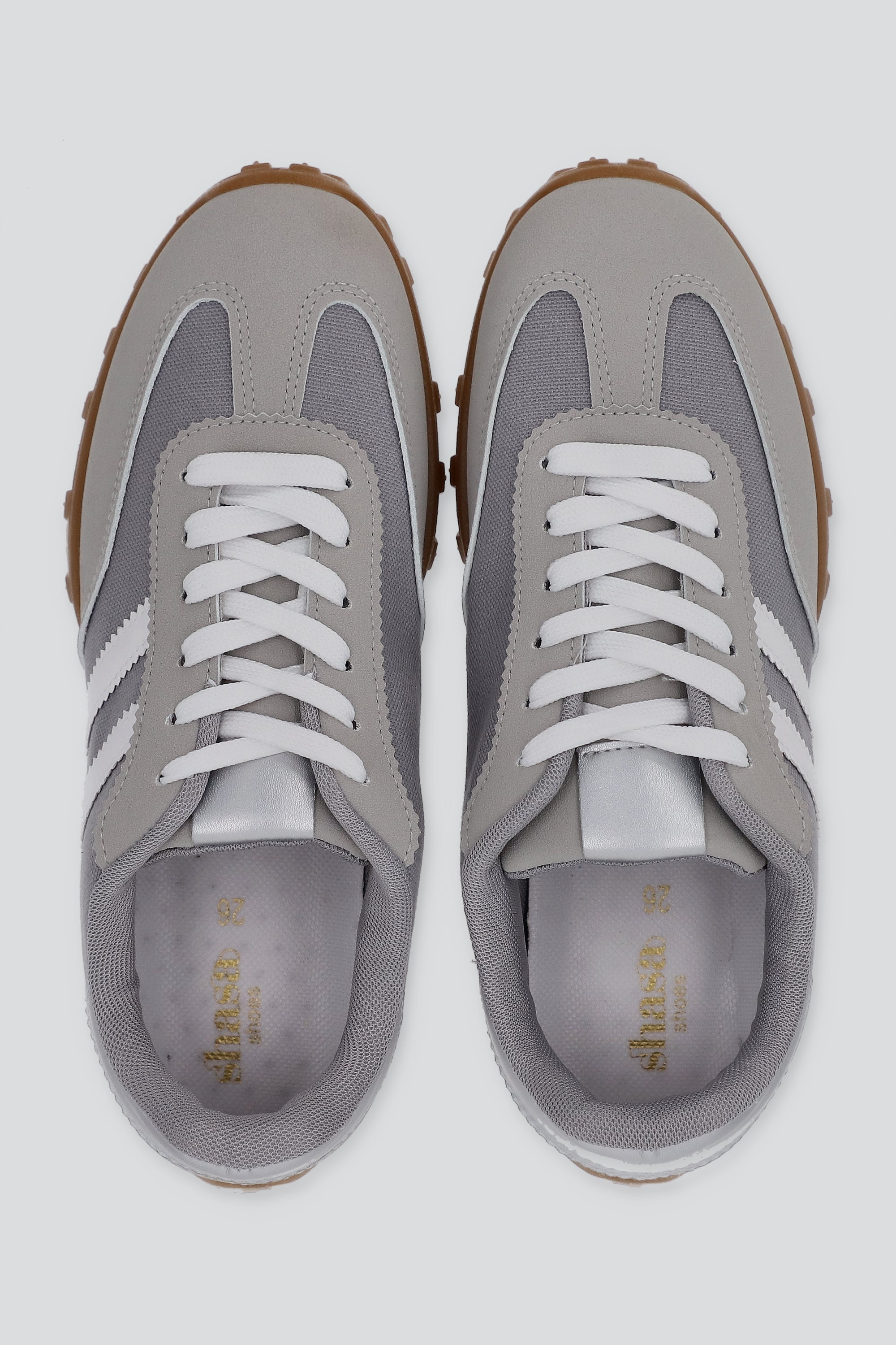Tenis casual lineas impermeable GRIS