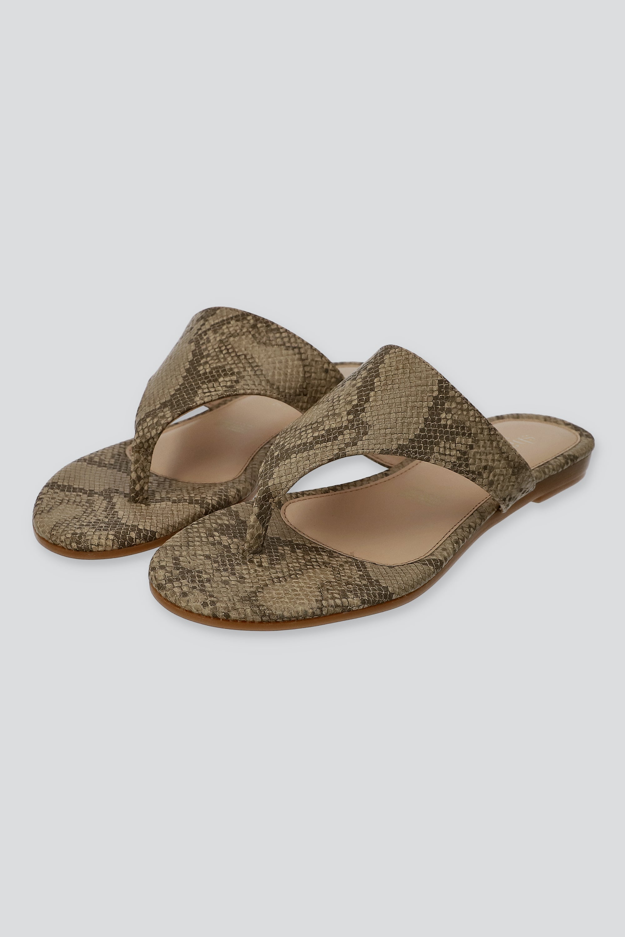 Sandalia pata de gallo serpiente BEIGE