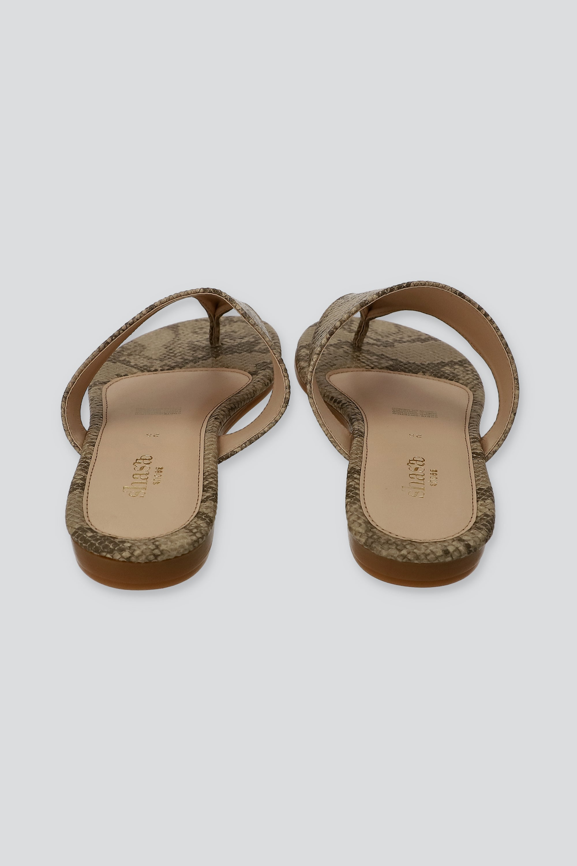 Sandalia pata de gallo serpiente BEIGE