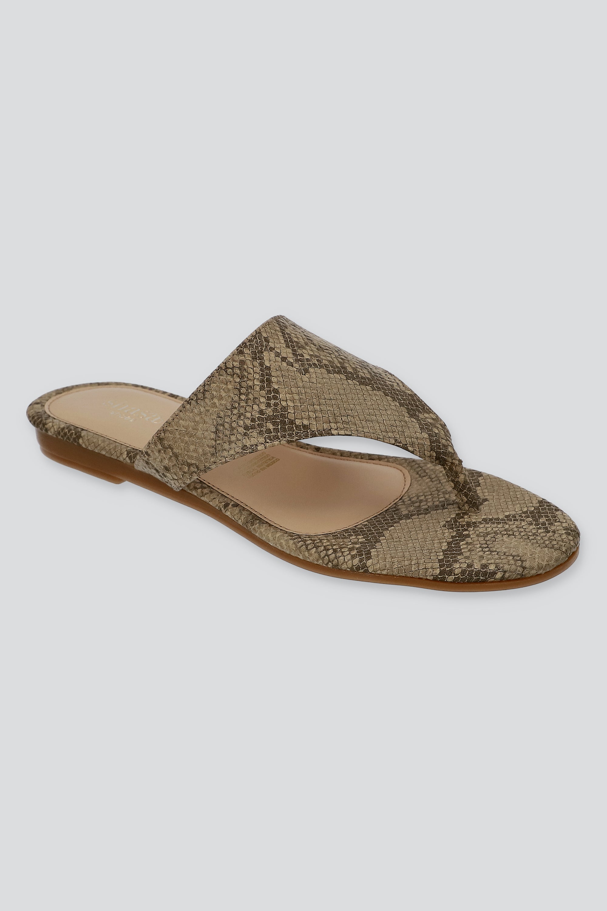 Sandalia pata de gallo serpiente BEIGE