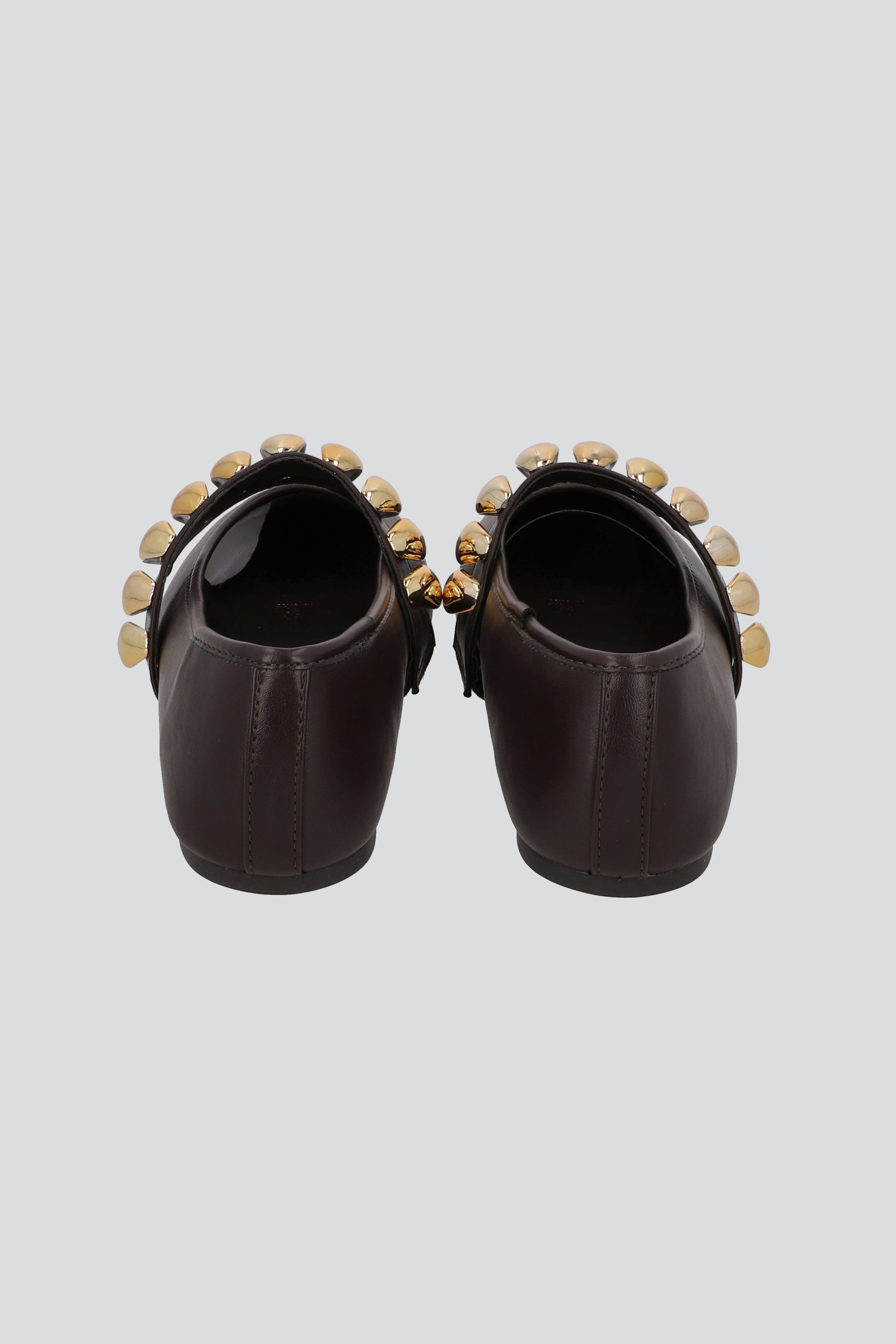 Flat mary jane tira ancha studs gajos CAFE